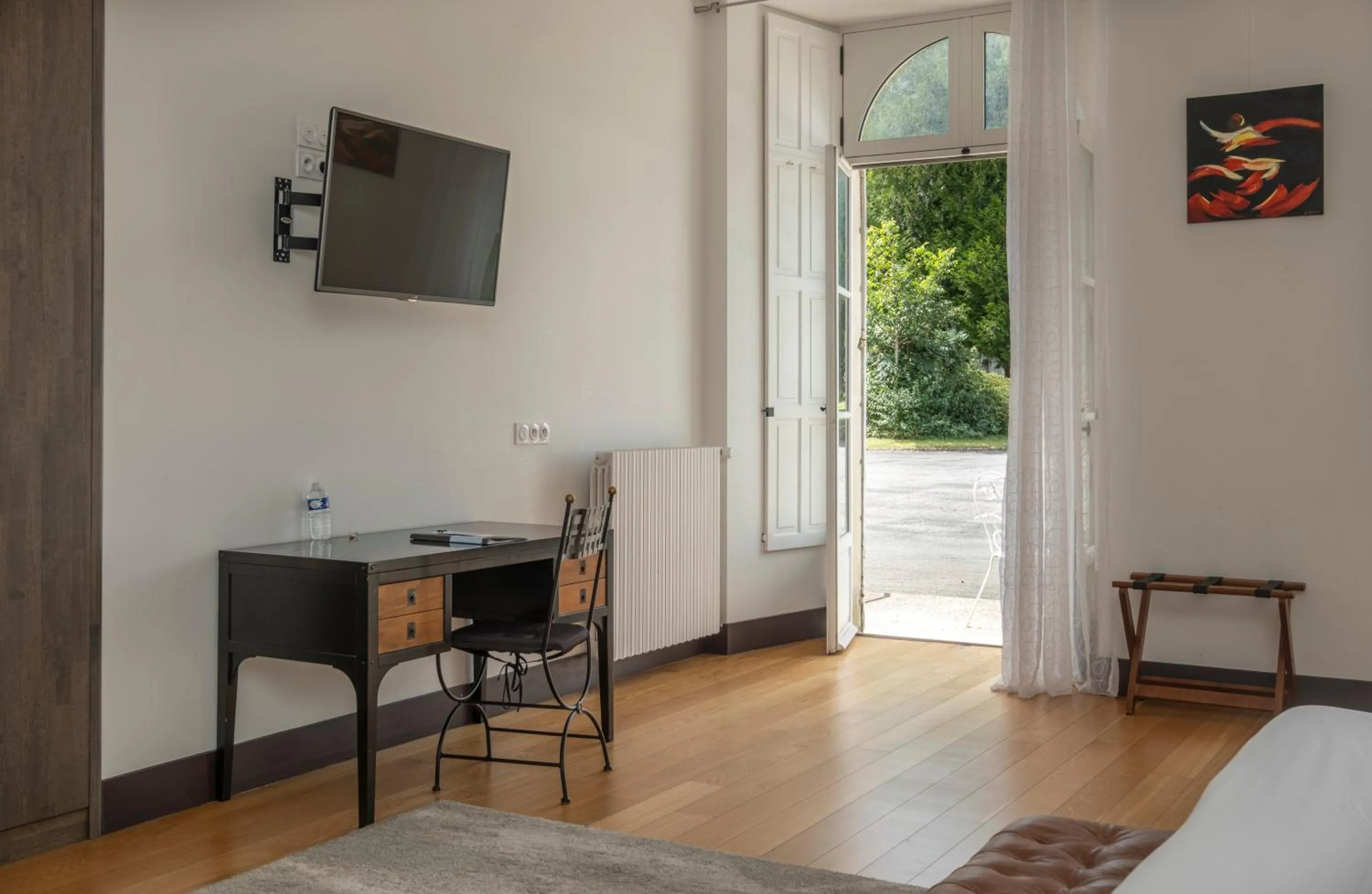 Seating area in Château de Briançon, The Originals Relais