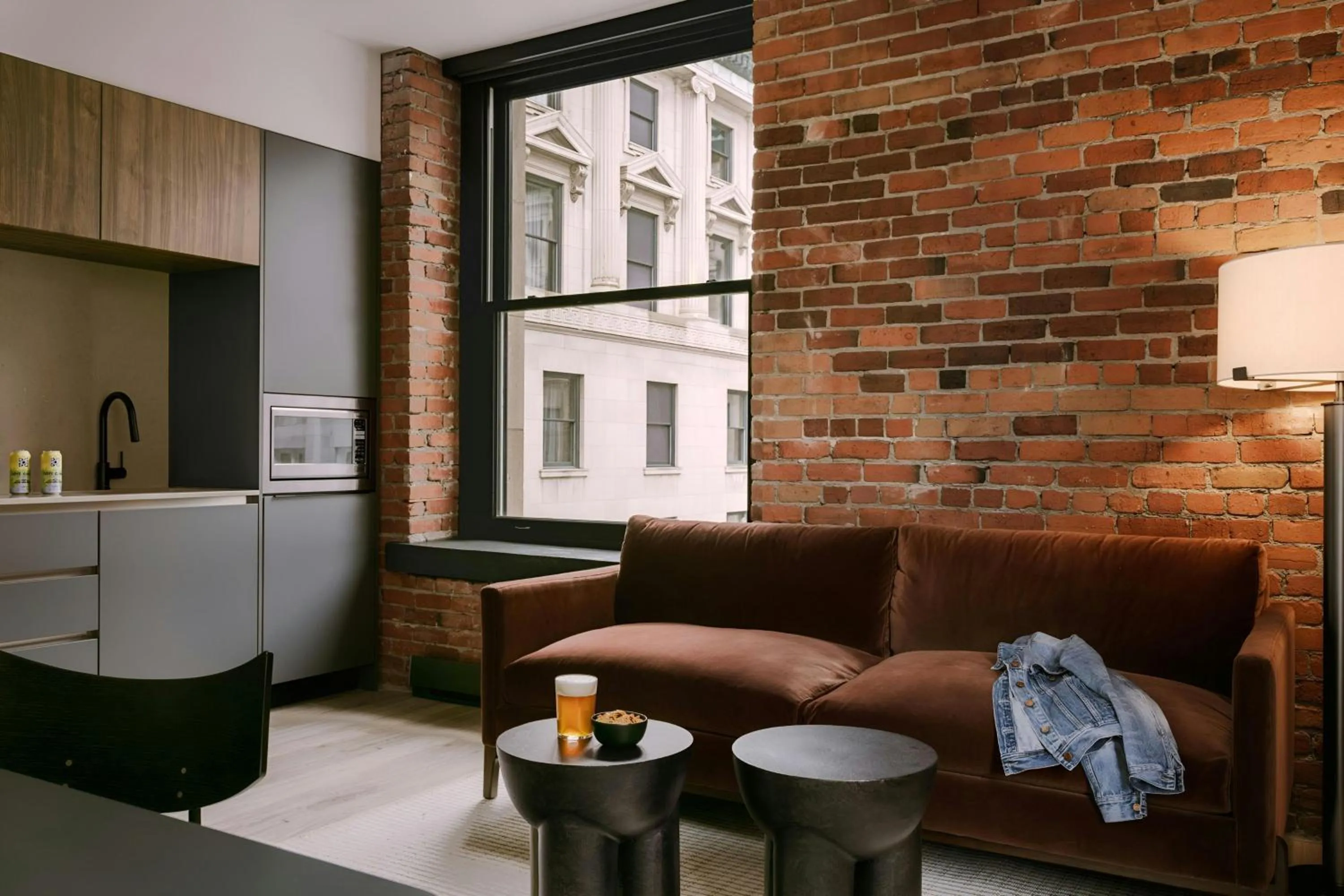 Living room in Sonder by Marriott Bonvoy Apollon Apartments Old Montreal