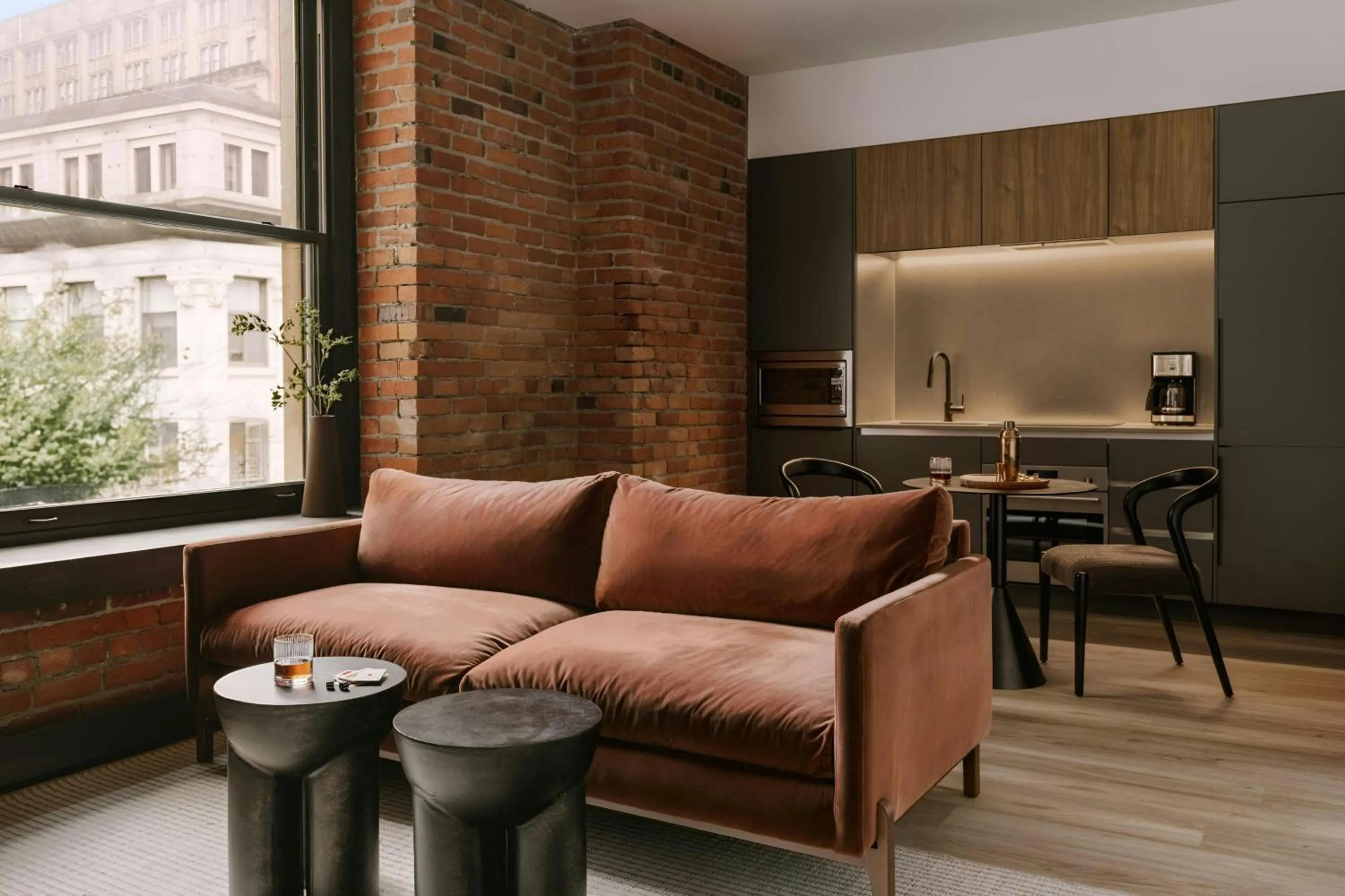 Living room in Sonder by Marriott Bonvoy Apollon Apartments Old Montreal