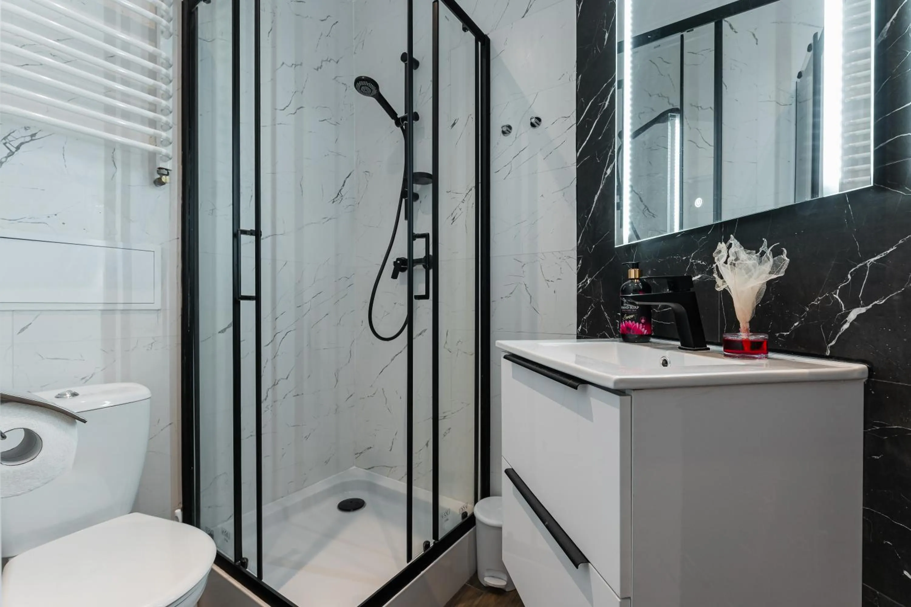 Shower in Queen Apartments