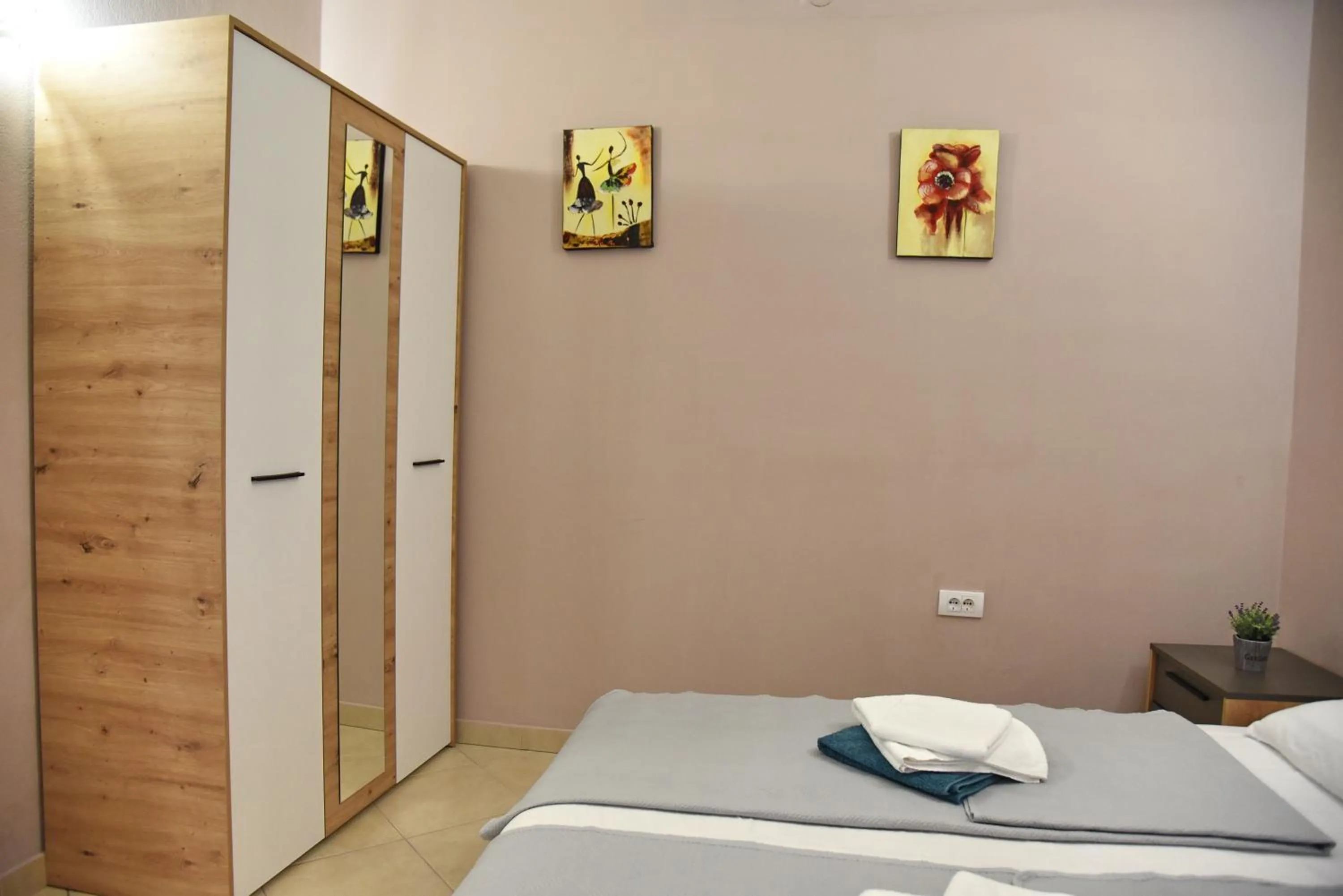 wardrobe, Bed in Apartments PEGAZ