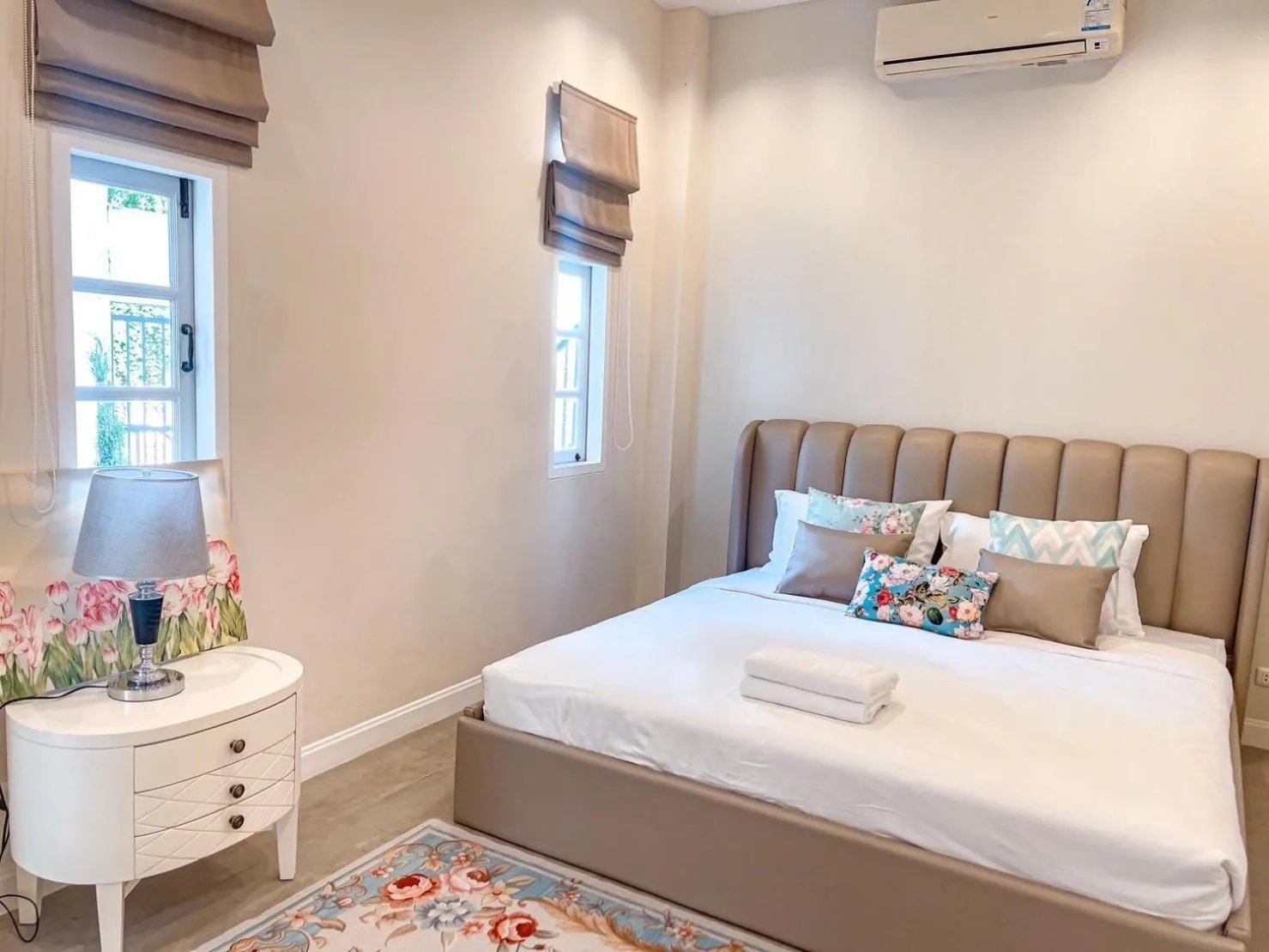 Bed in Villa Primo Eyrie Khaoyai near Toscana