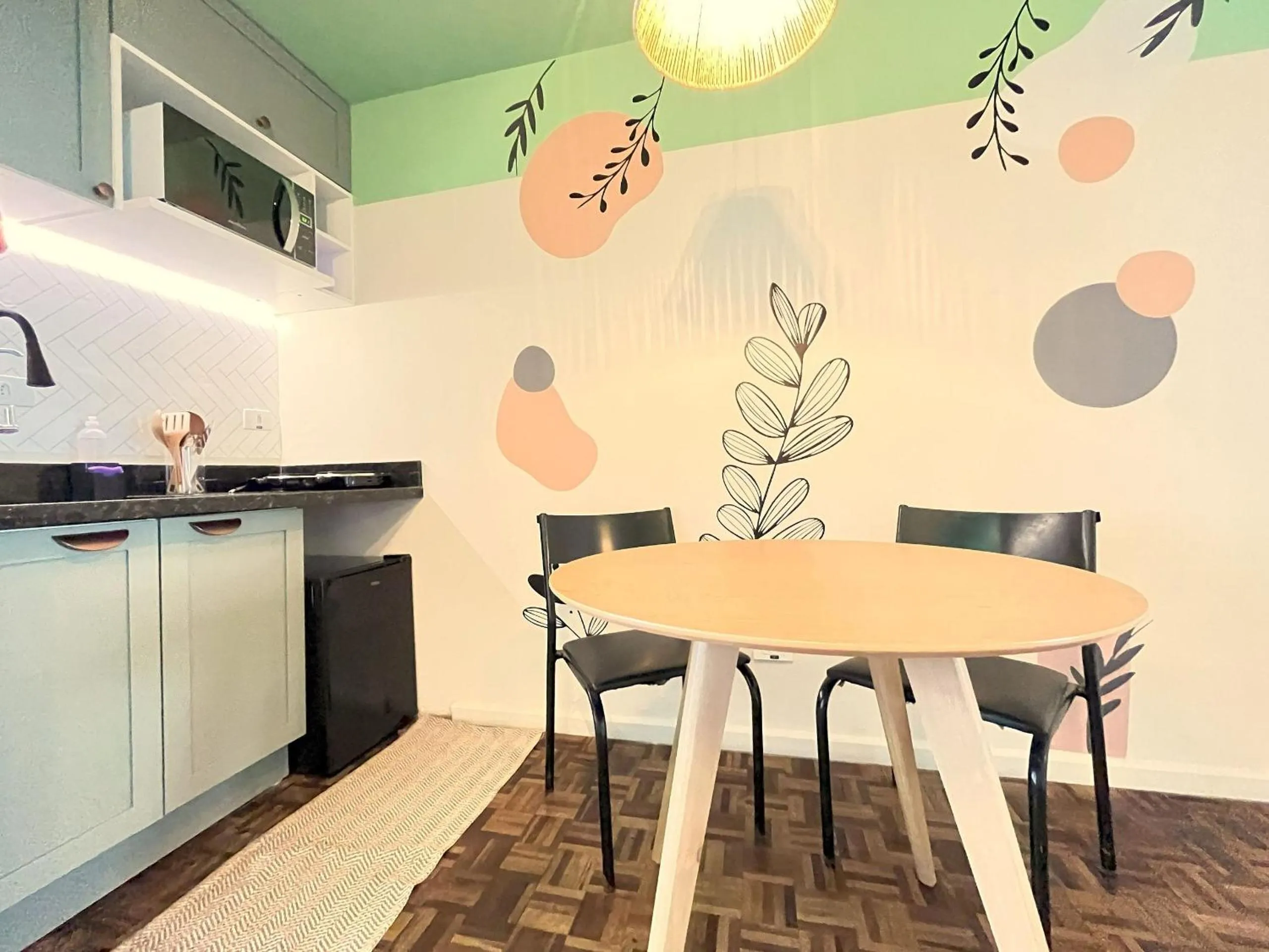 Kitchen or kitchenette in Excelente apartamento no centro de Curitiba