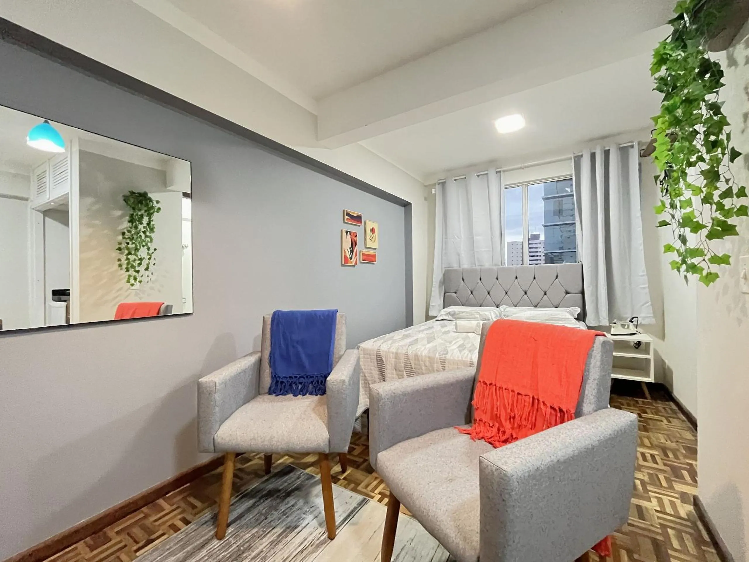 Living room in Excelente apartamento no centro de Curitiba