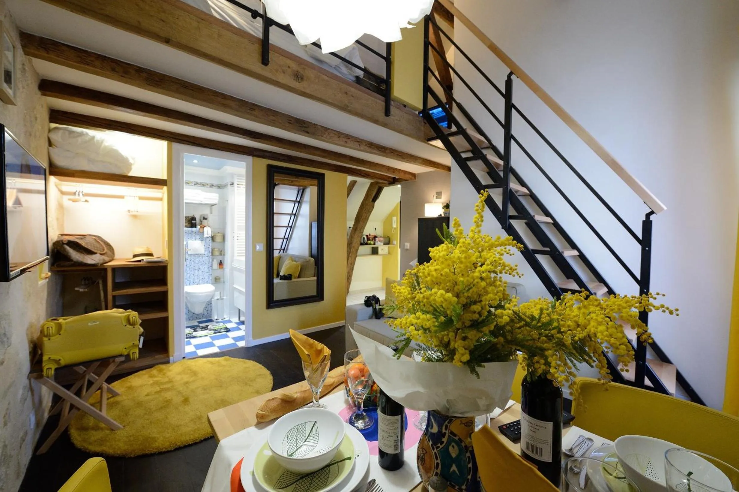 Photo of the whole room in Les Patios du Marais 1