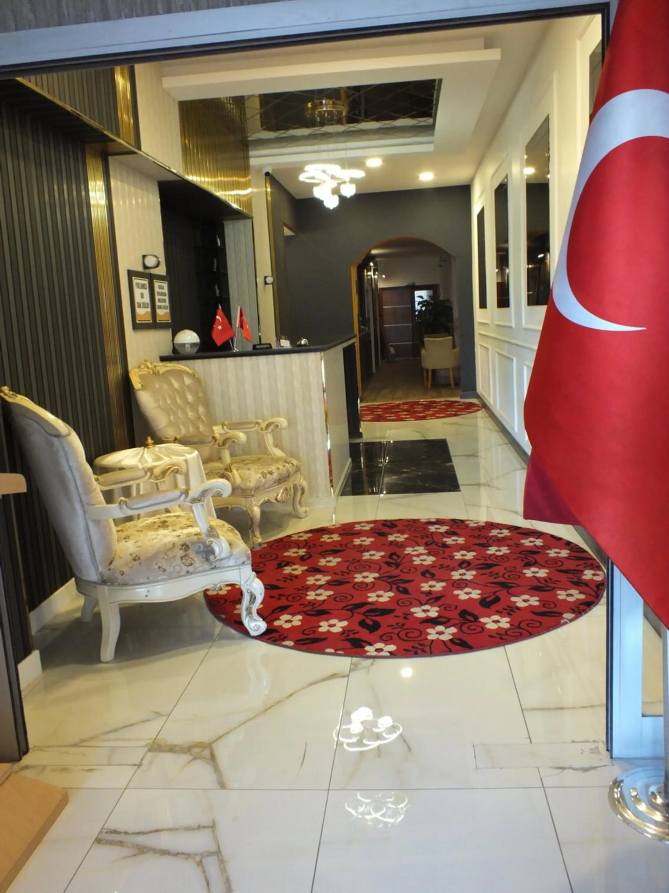 Lobby or reception in ÇANKAYA SUIT HOTEL