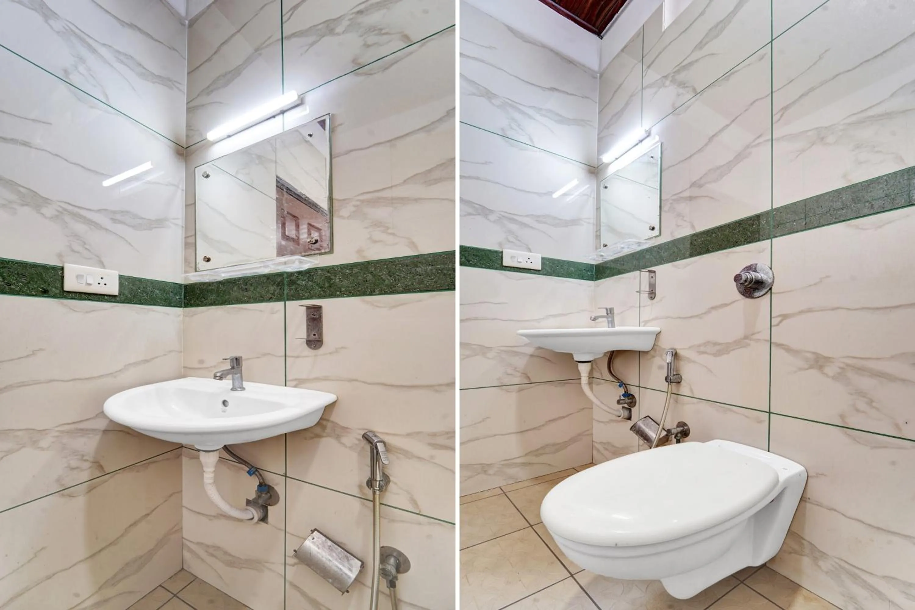 Bathroom in Collection O Calvathy Road Near Fort Kochi