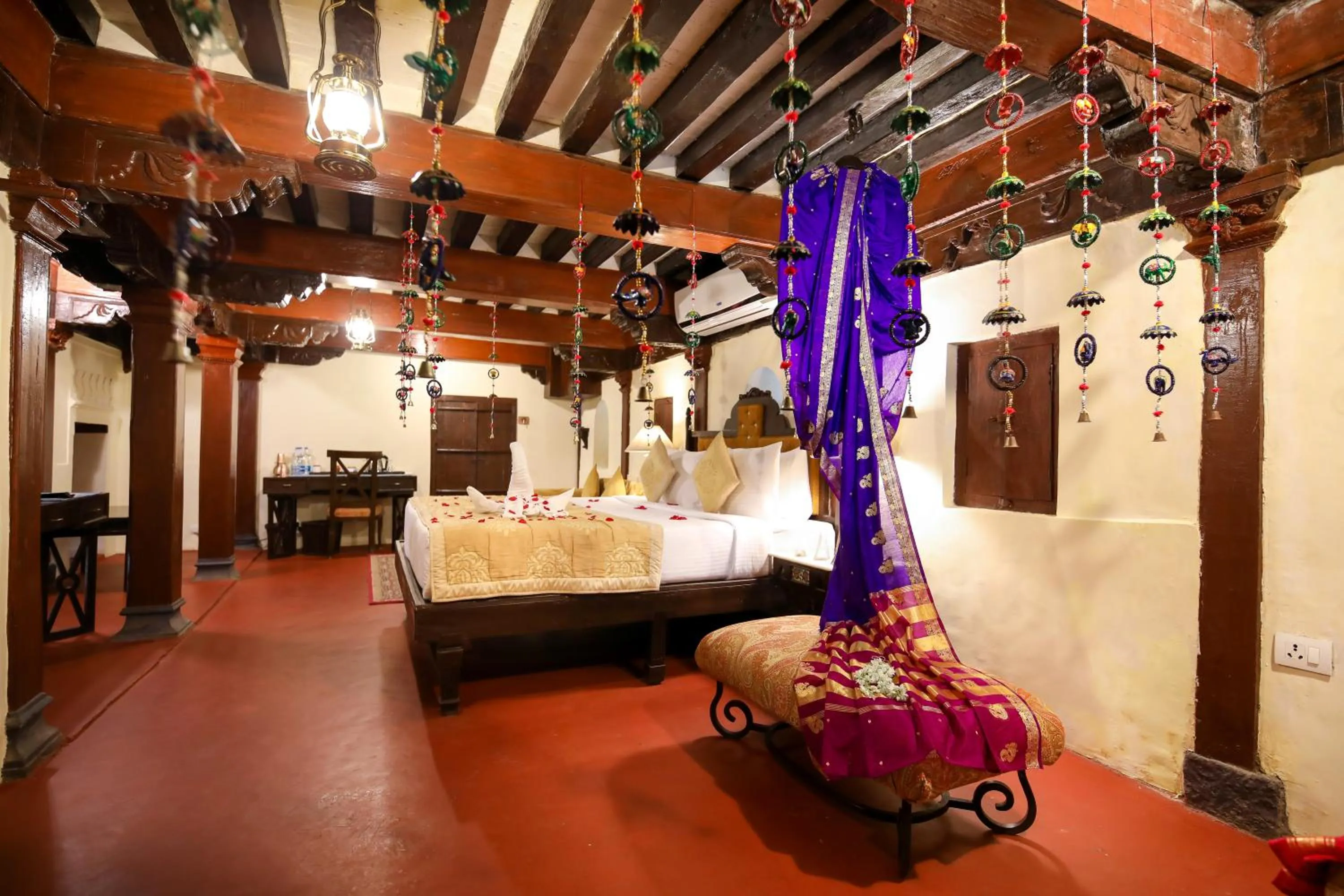 Bed in Fort JadhavGADH -A GADH Heritage Hotel