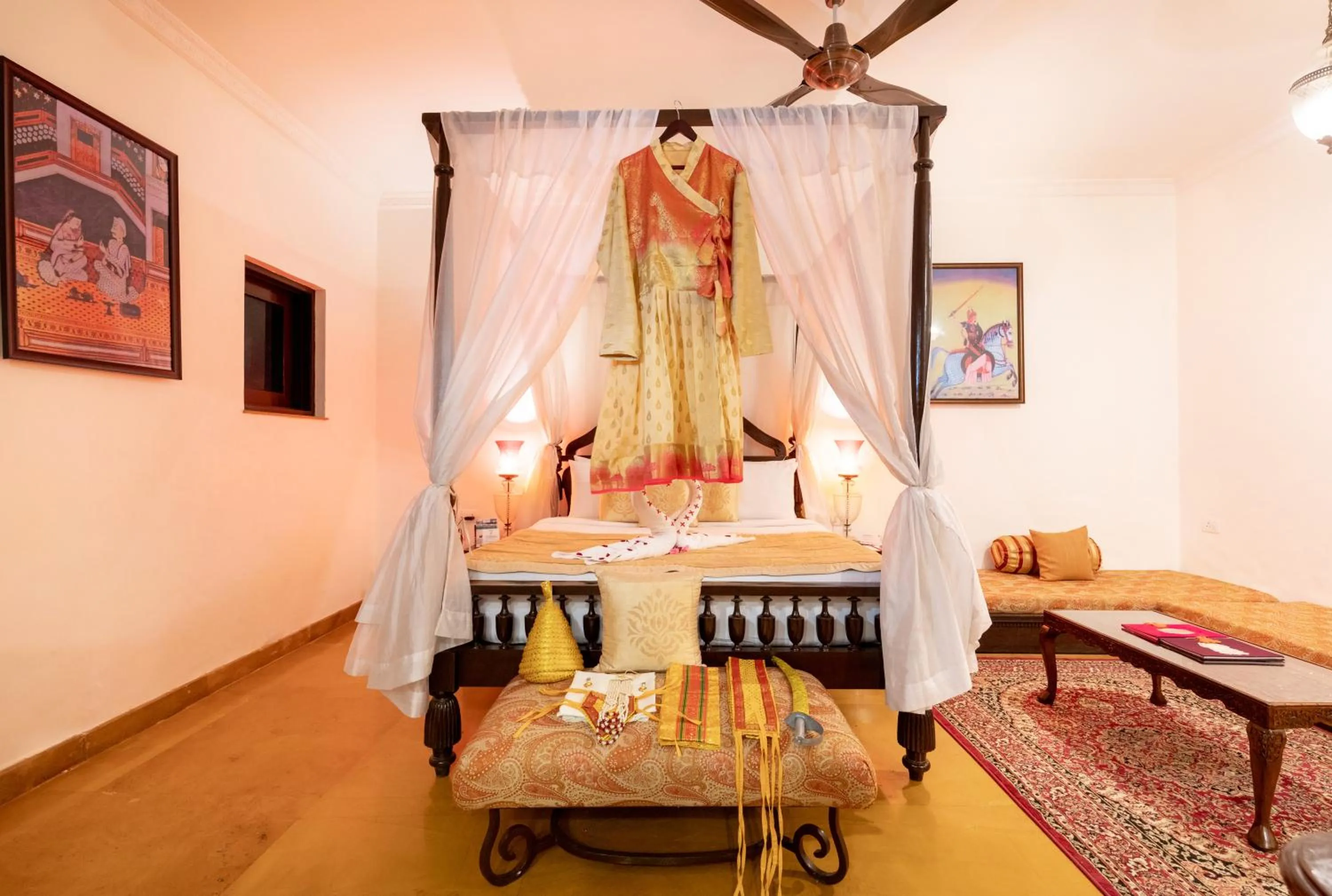 Living room in Fort JadhavGADH -A GADH Heritage Hotel