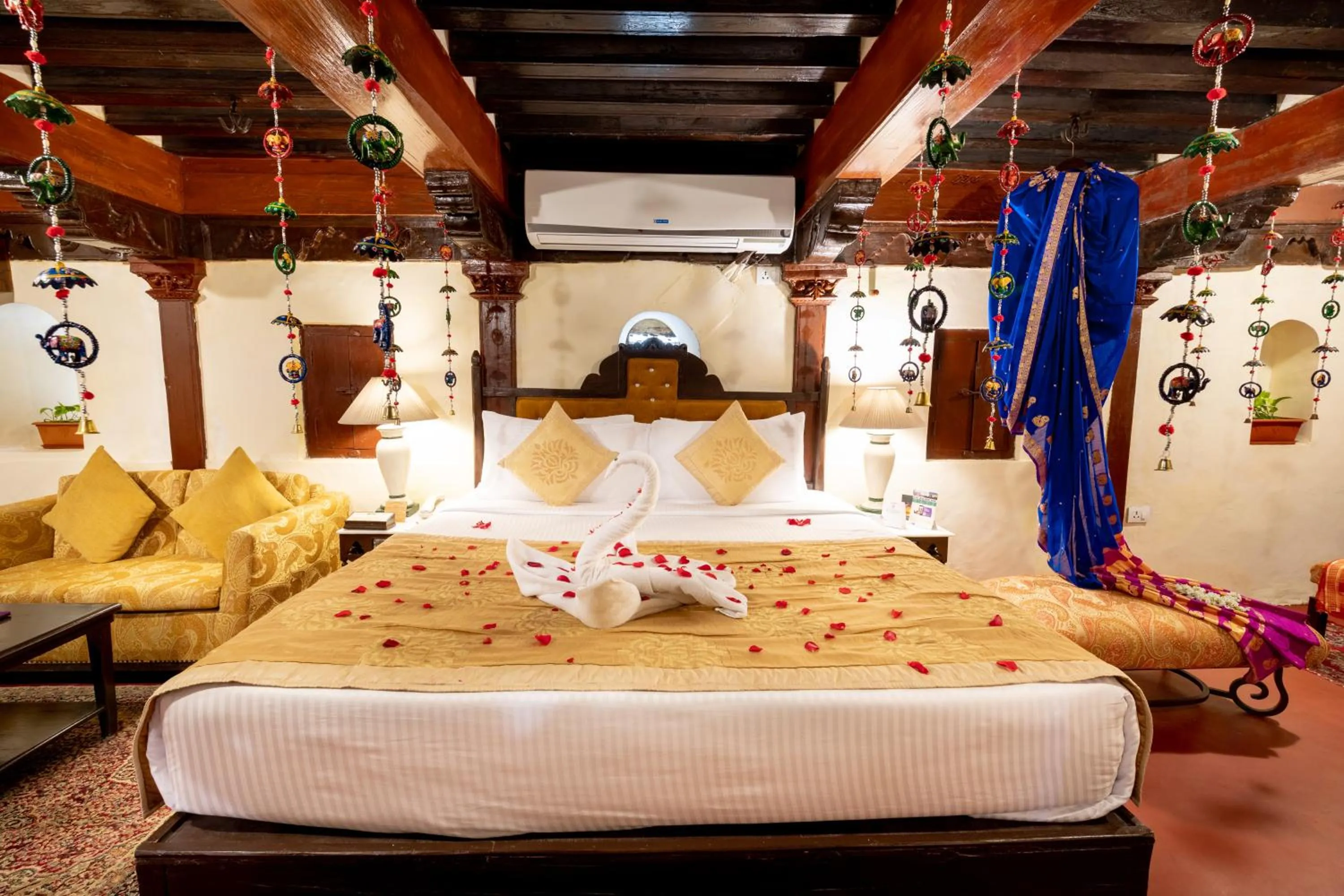Photo of the whole room, Bed in Fort JadhavGADH -A GADH Heritage Hotel
