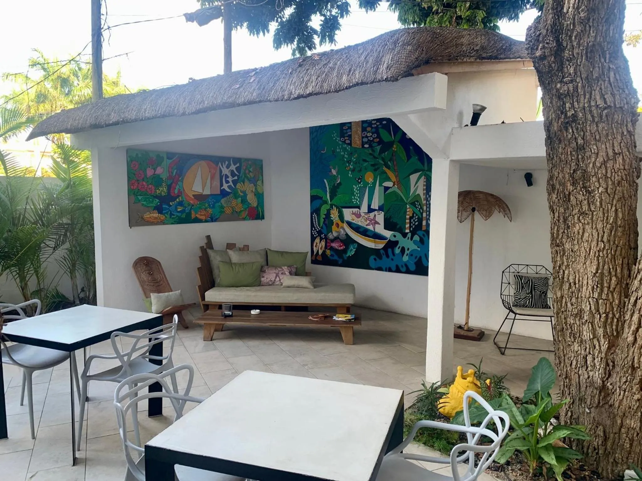 Living room in Cosy Guest House Sous le Badamier