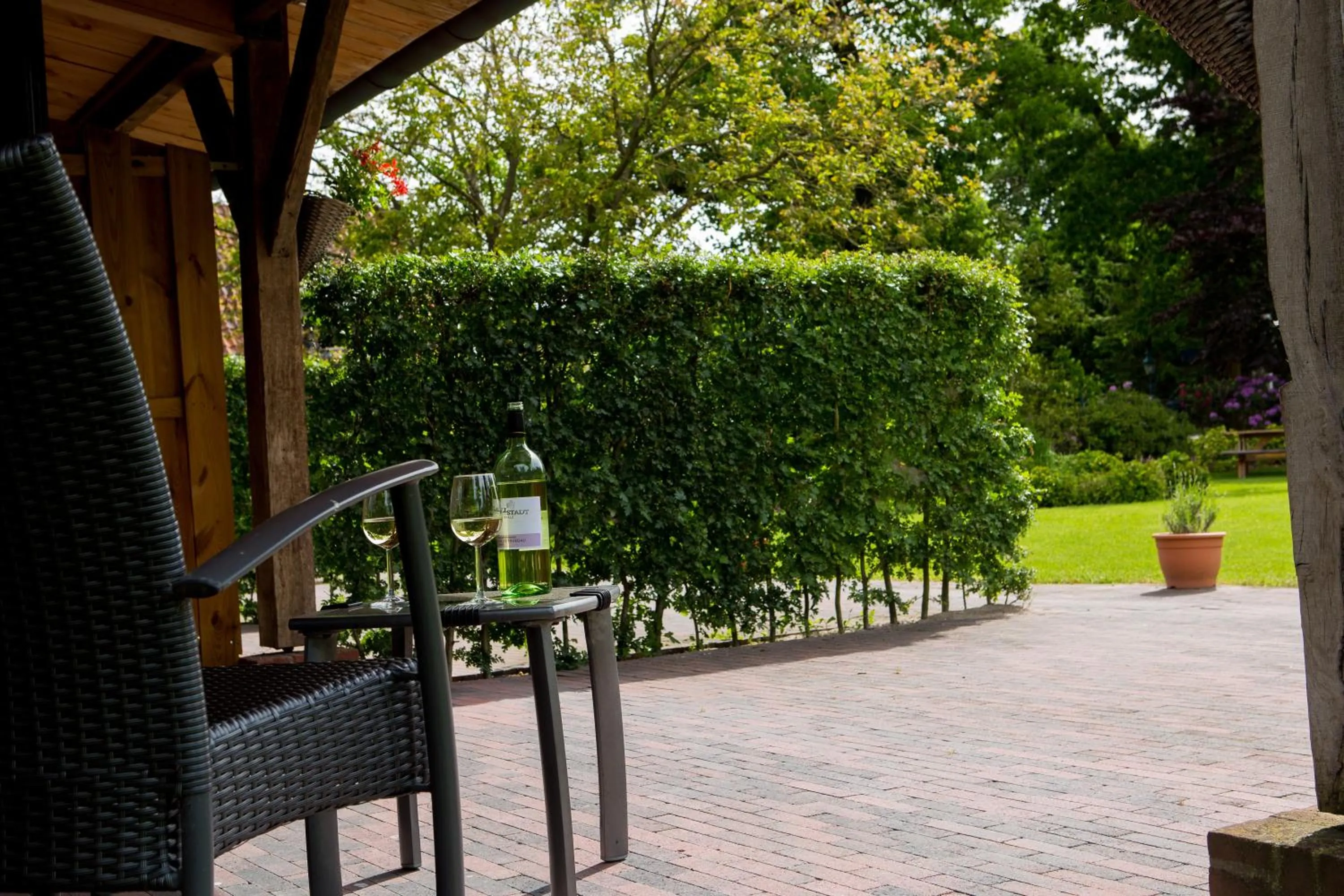 Balcony/Terrace in Hotel & Lodges Erve Bruggert