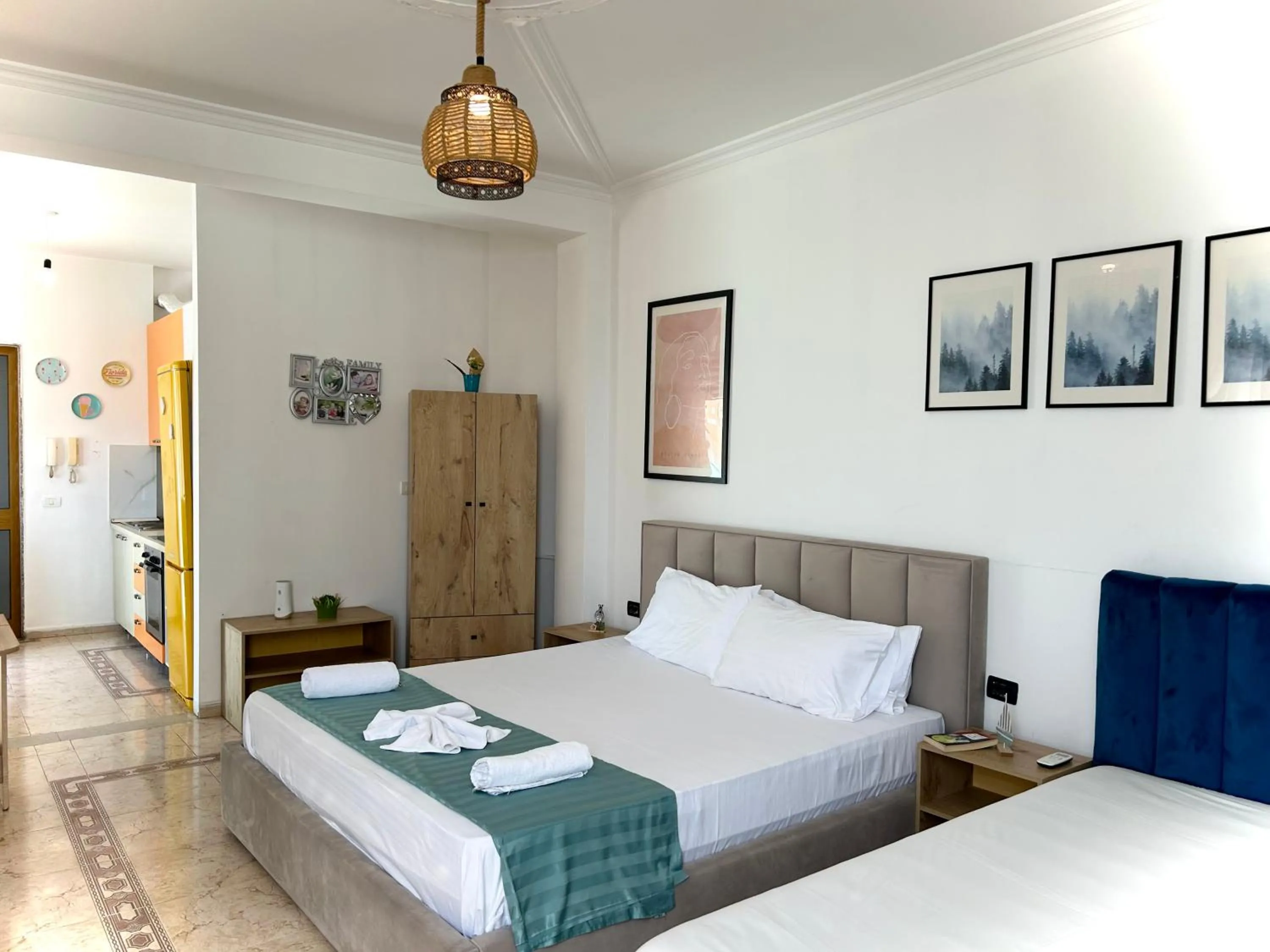 Bed in Budget Retreat Tirana & Studios