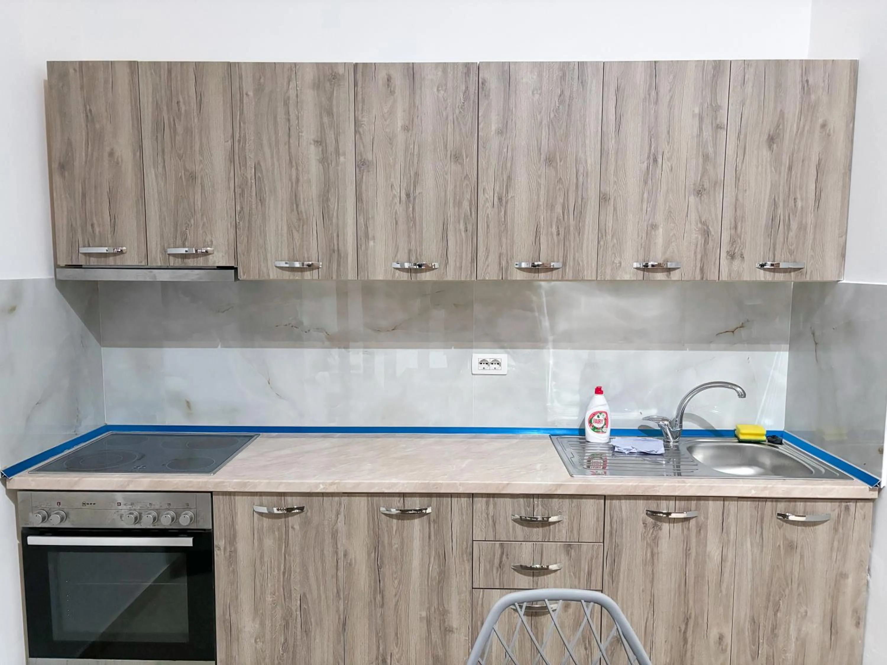 Kitchen or kitchenette in Budget Retreat Tirana & Studios