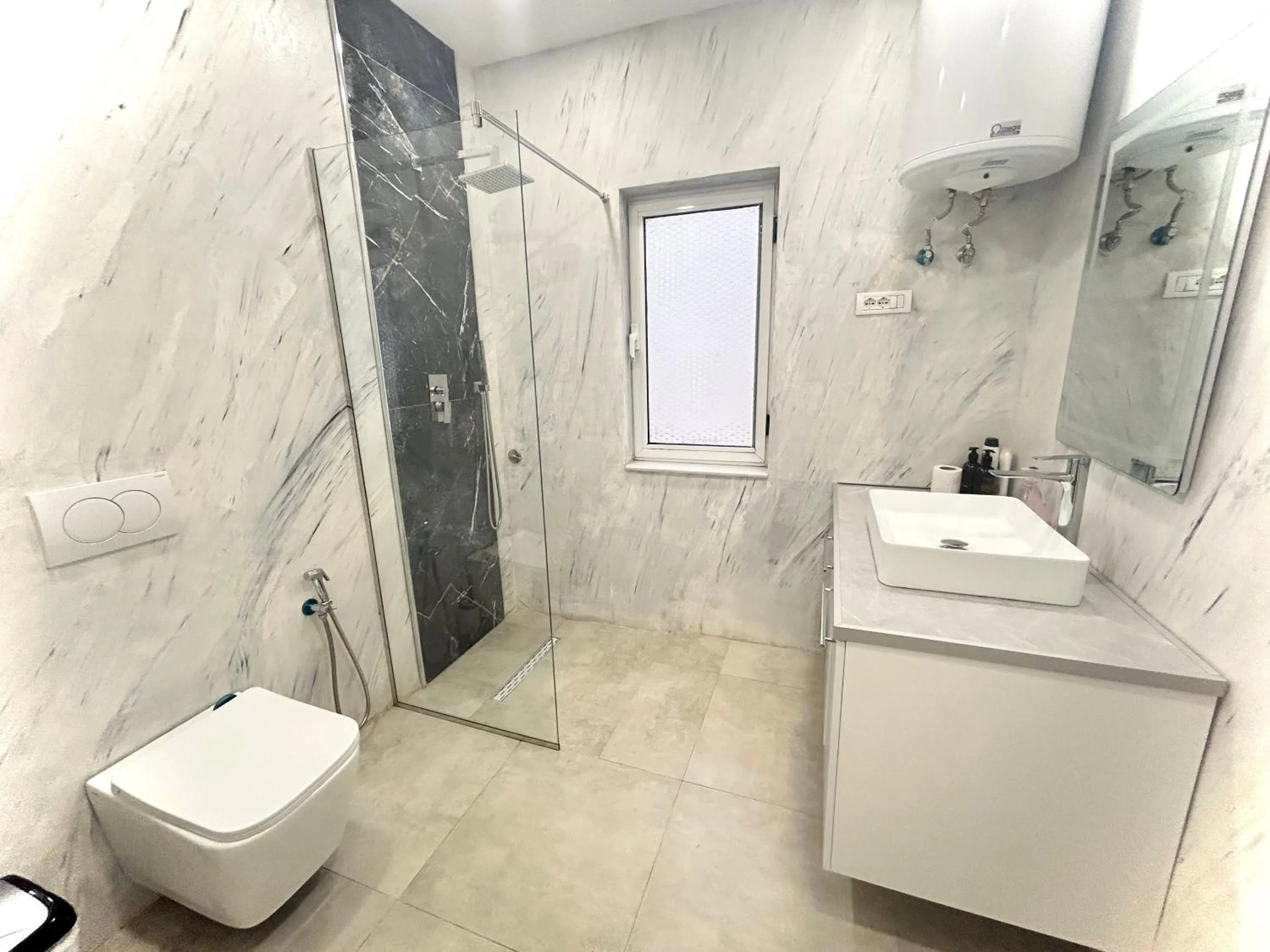 Shower in Budget Retreat Tirana & Studios