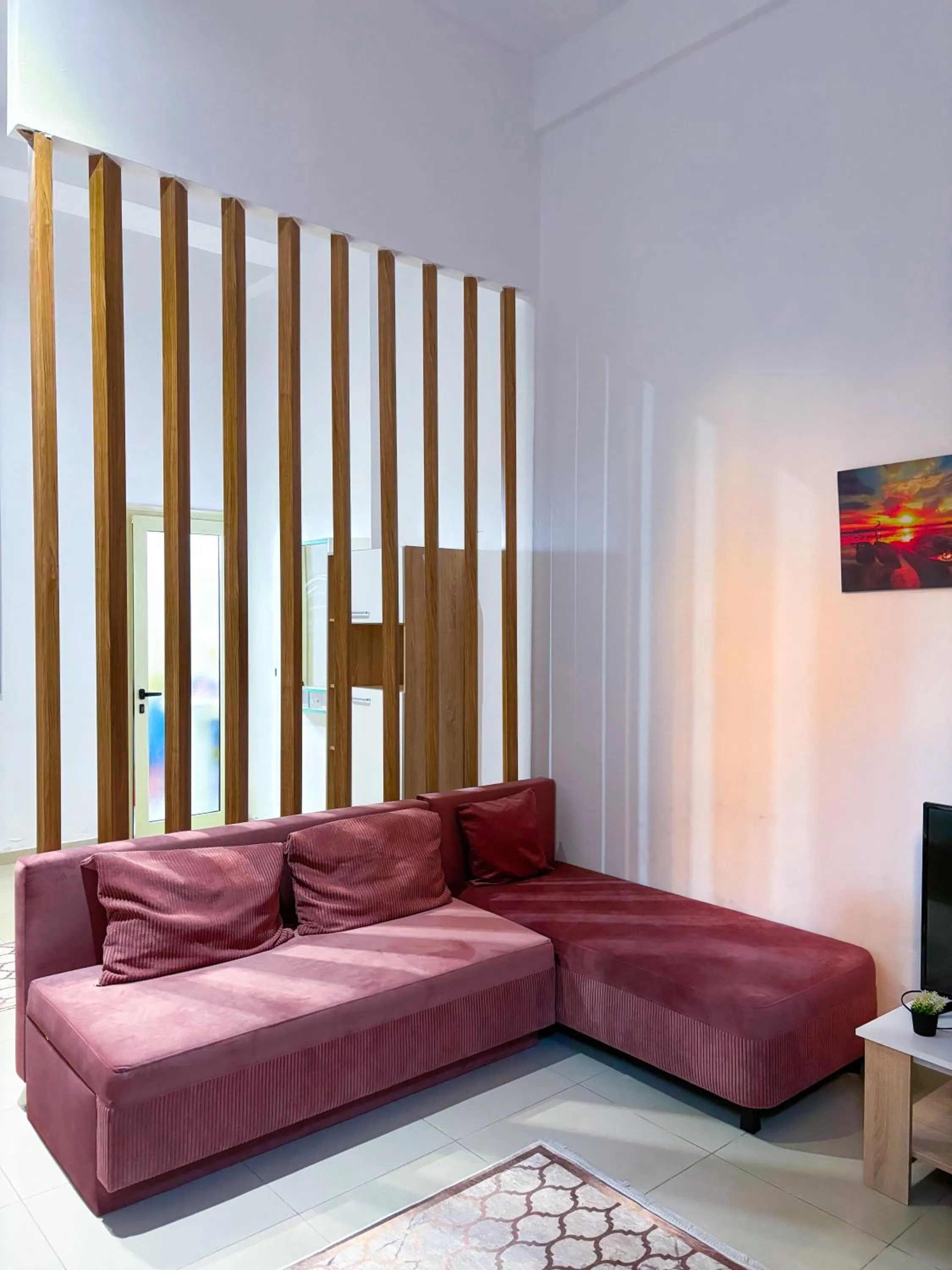 Living room in Budget Retreat Tirana & Studios