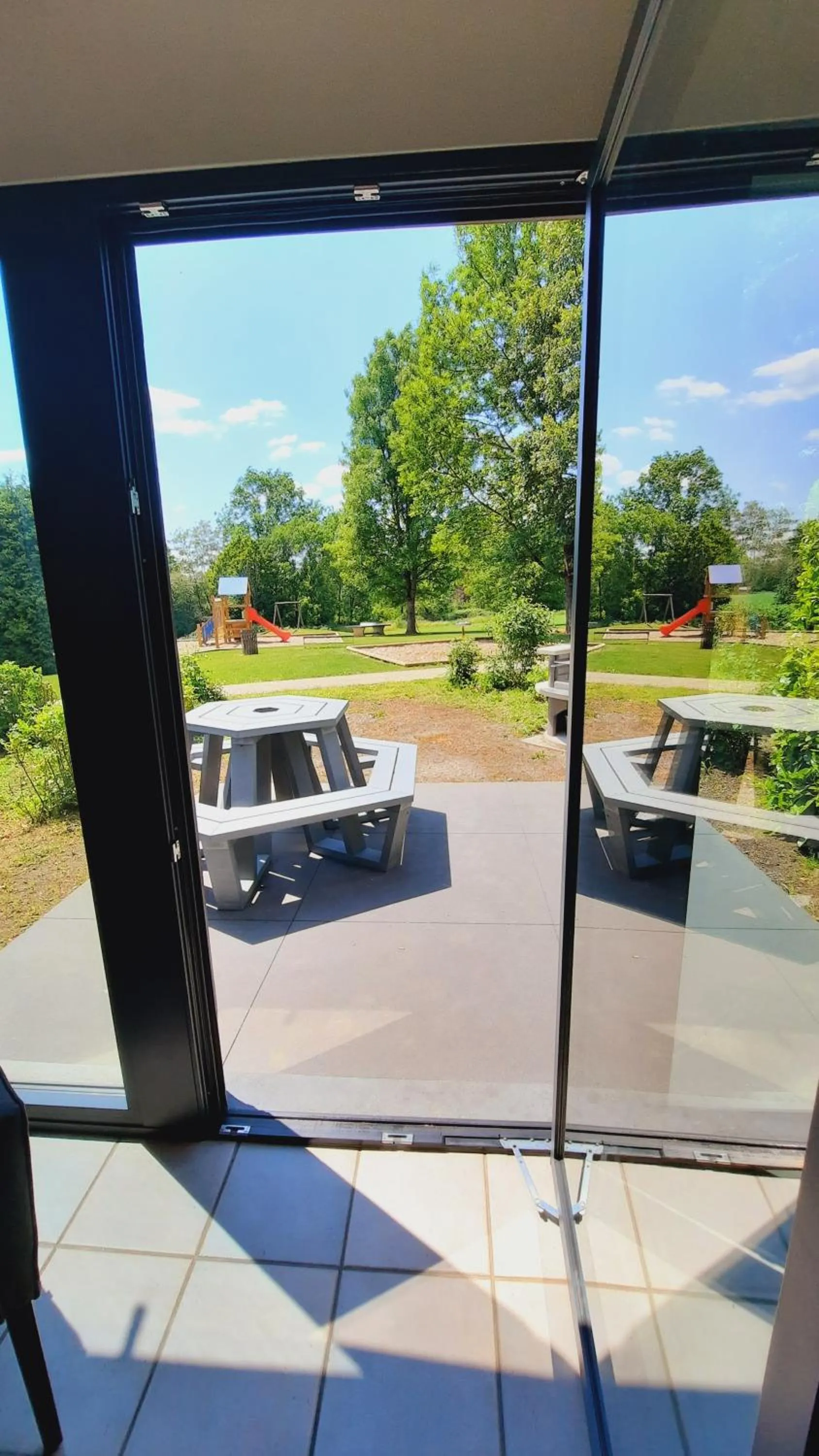 Garden view in Maisons de Vacances Azur en Ardenne