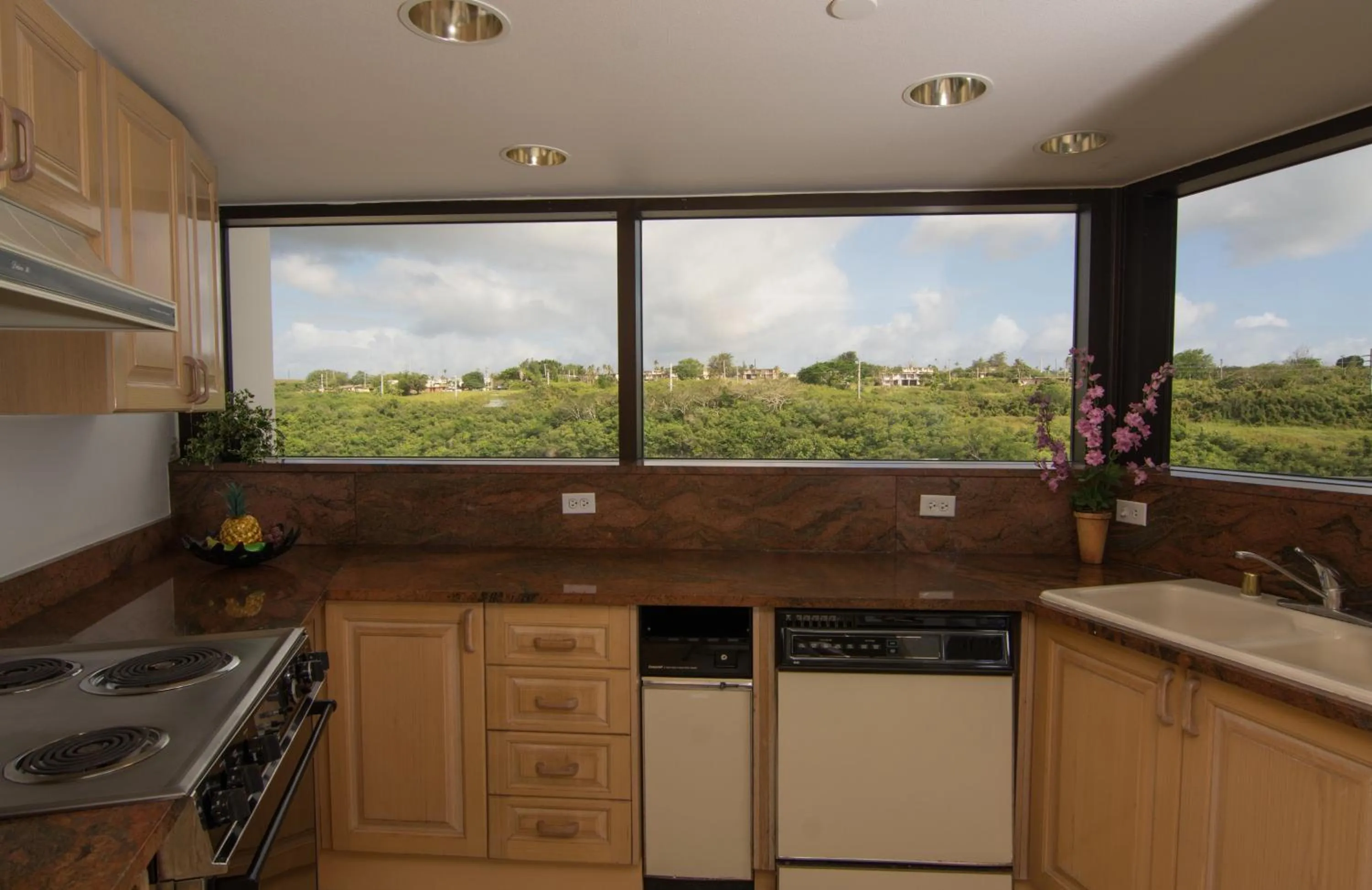 Kitchen or kitchenette in Alupang Beach Tower