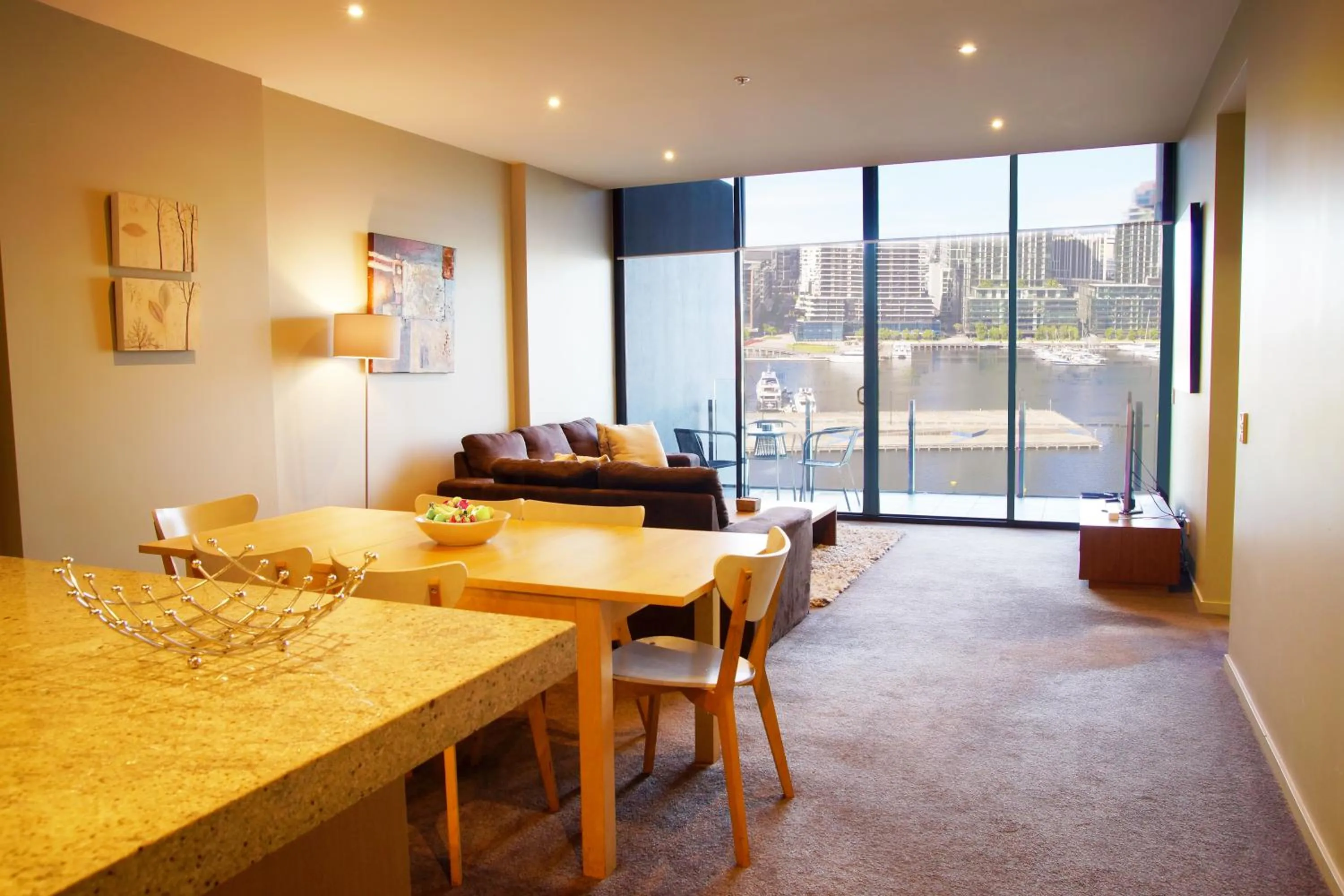 Living room in Accent Accommodation@Docklands