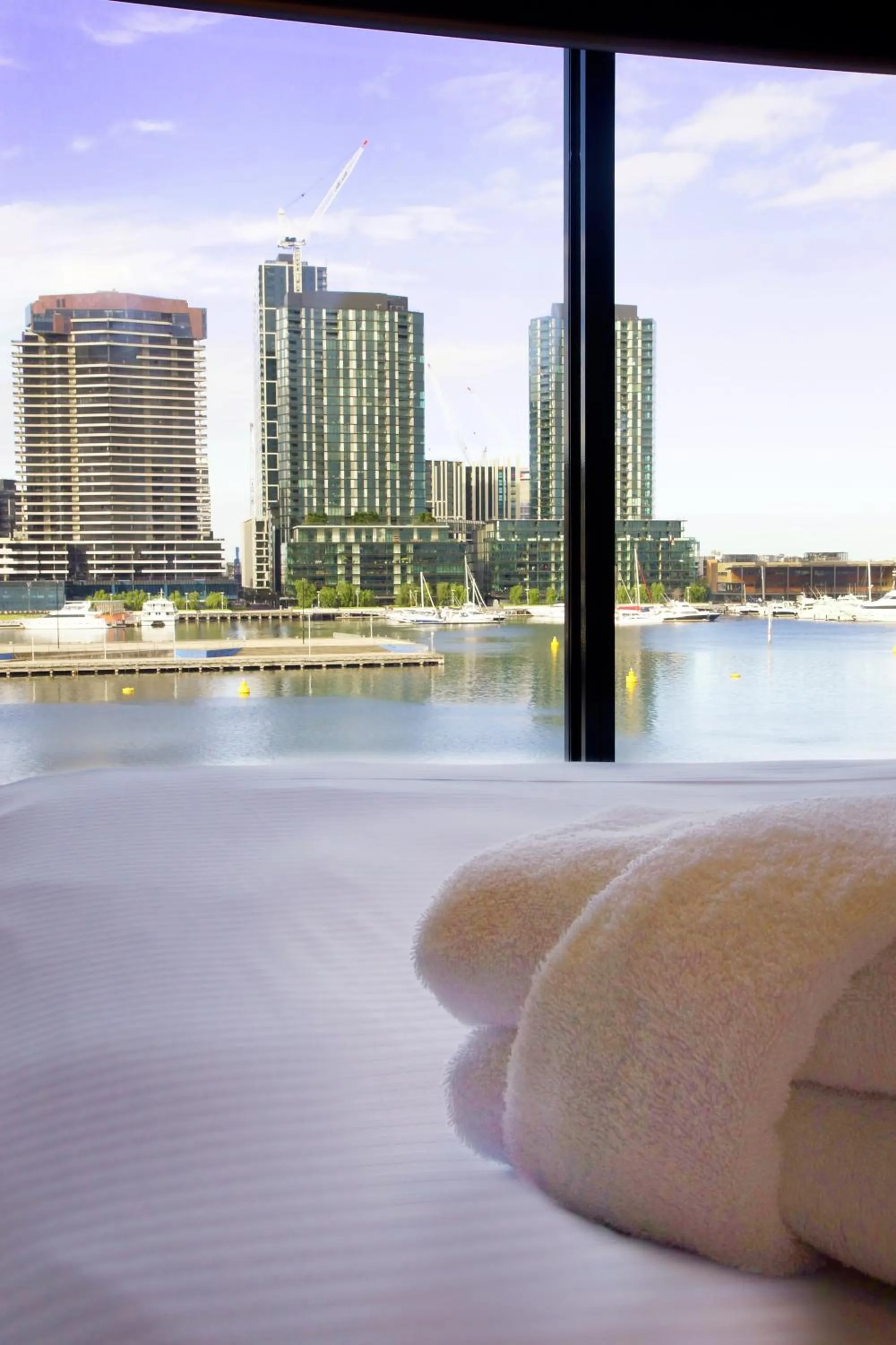 View (from property/room), Bed in Accent Accommodation@Docklands
