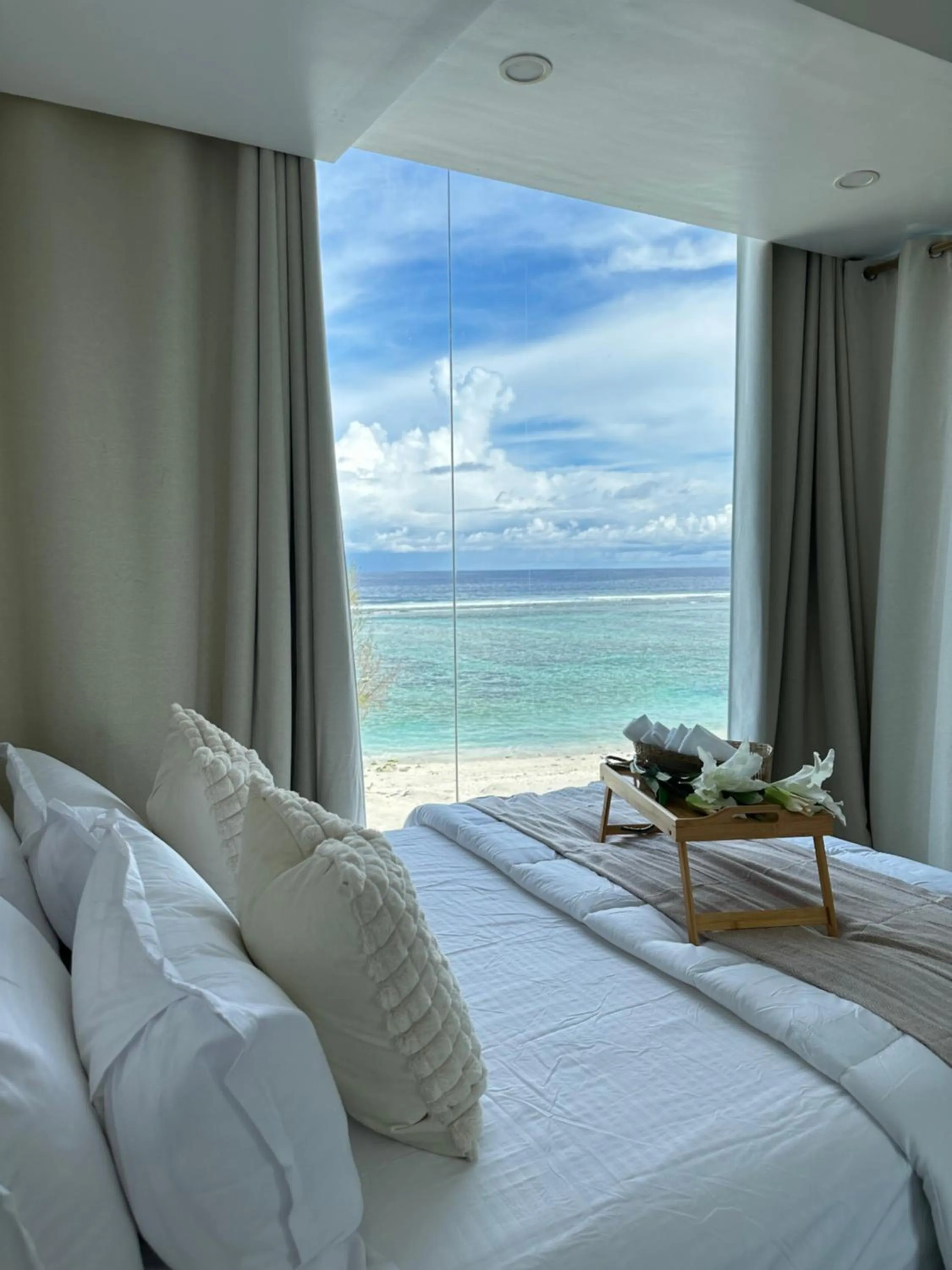 Bed in Lazzlla beach front apartments