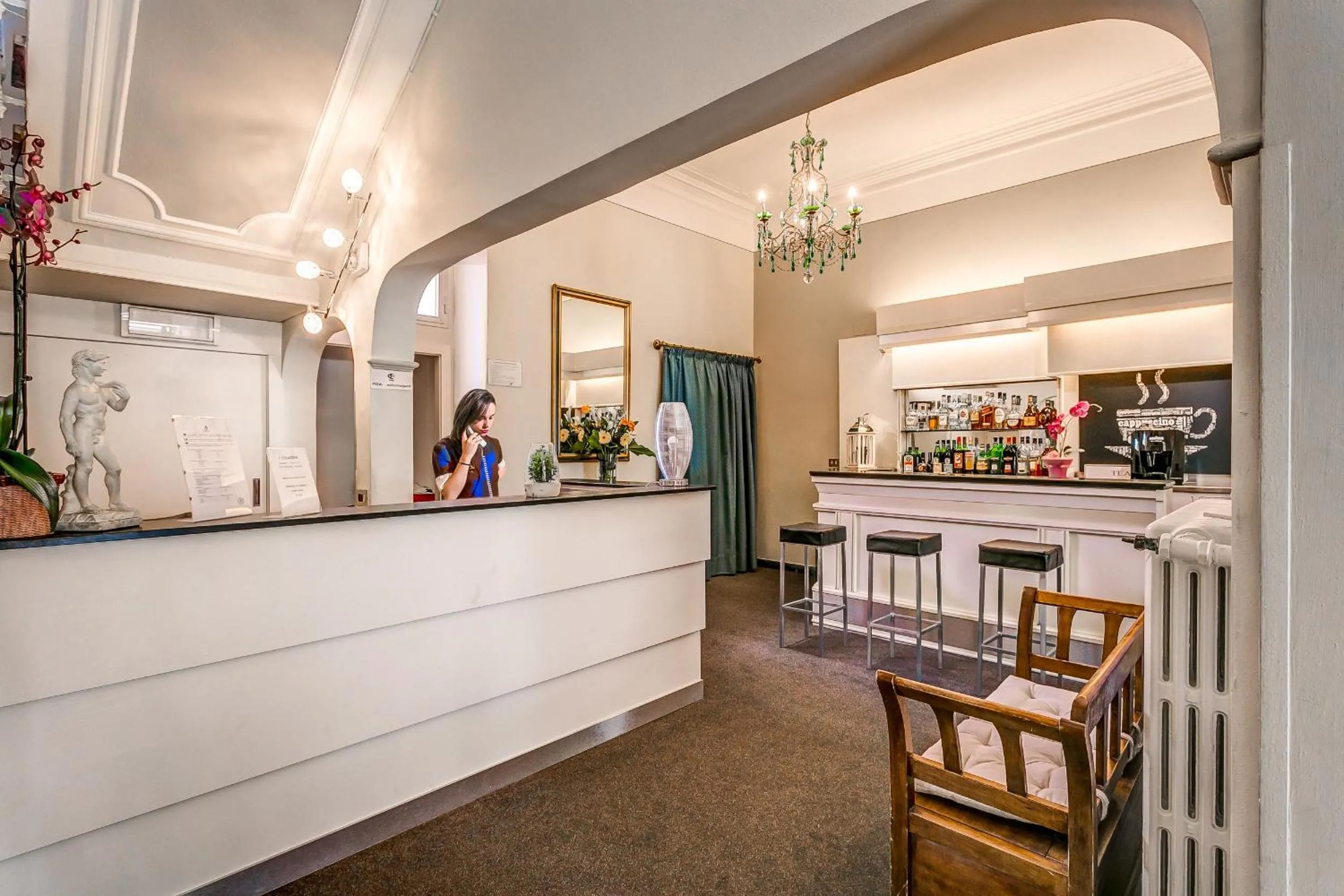 Lobby or reception in Hotel Arno Bellariva