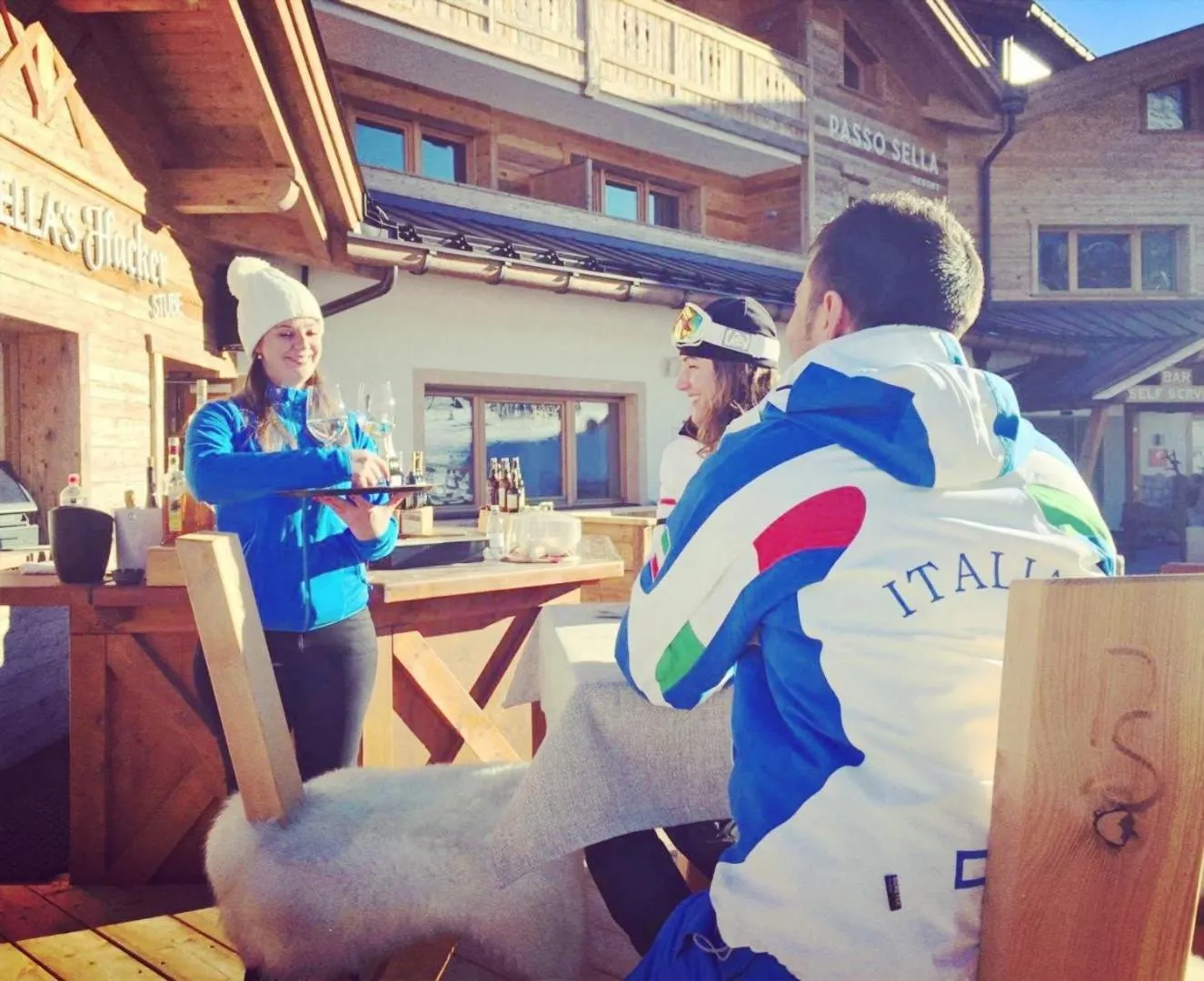 Balcony/Terrace in Passo Sella Dolomiti Mountain Resort