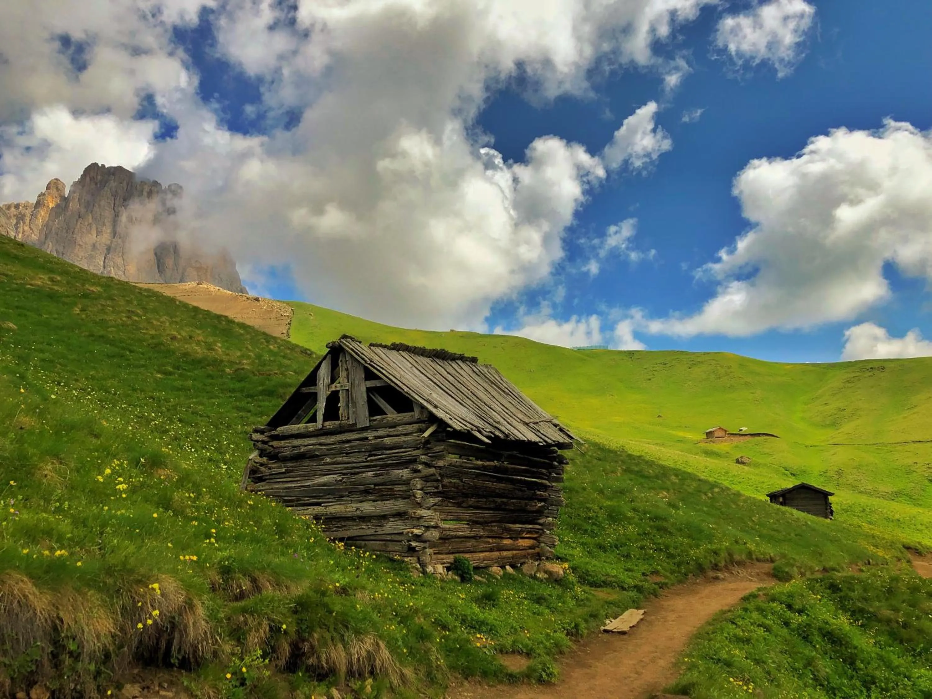 Natural landscape in Passo Sella Dolomiti Mountain Resort