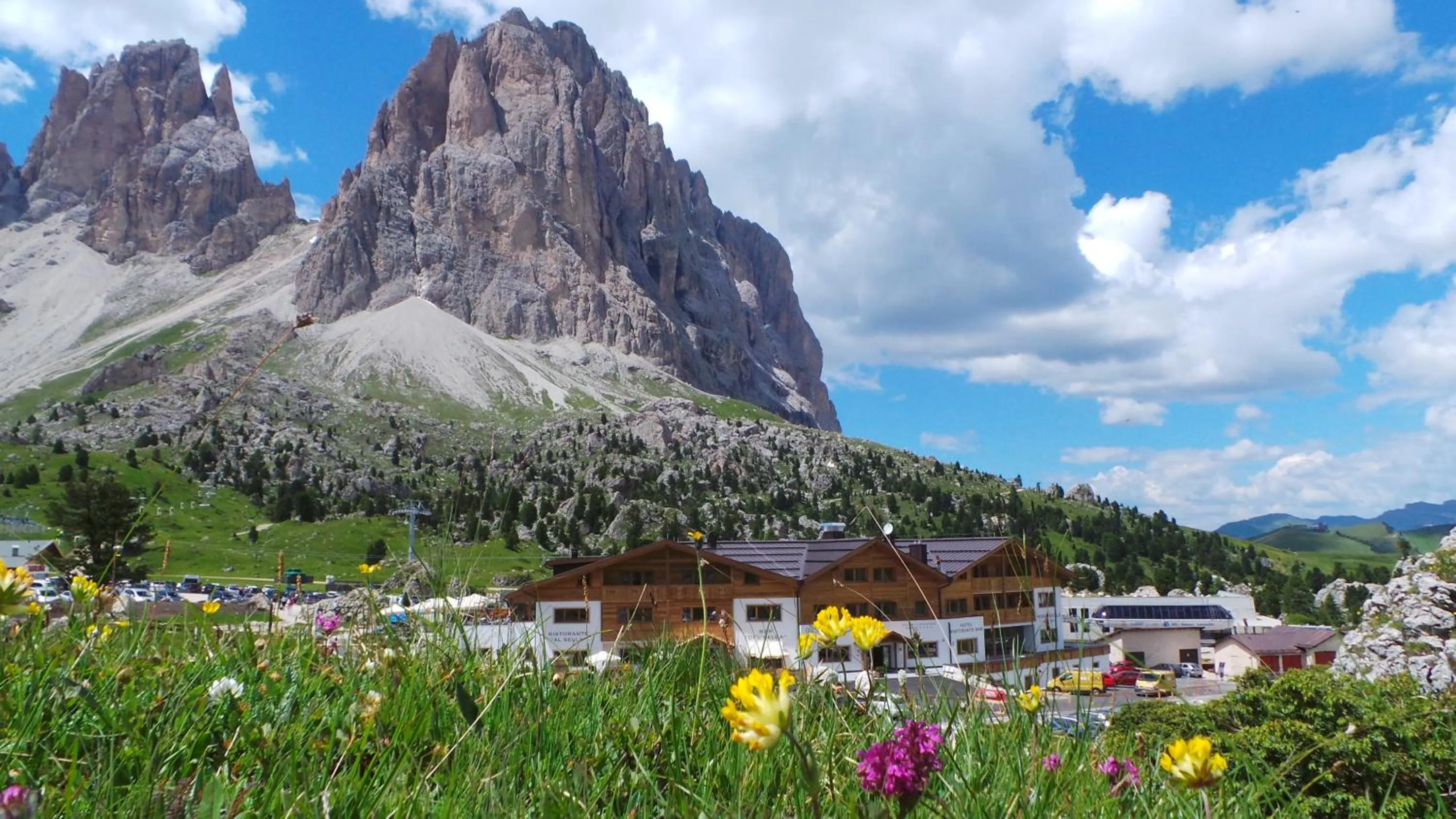 Natural landscape in Passo Sella Dolomiti Mountain Resort