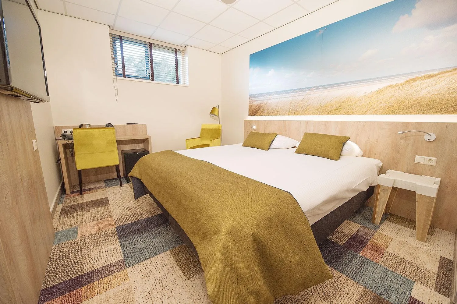 Bed in Hotel Bornholm