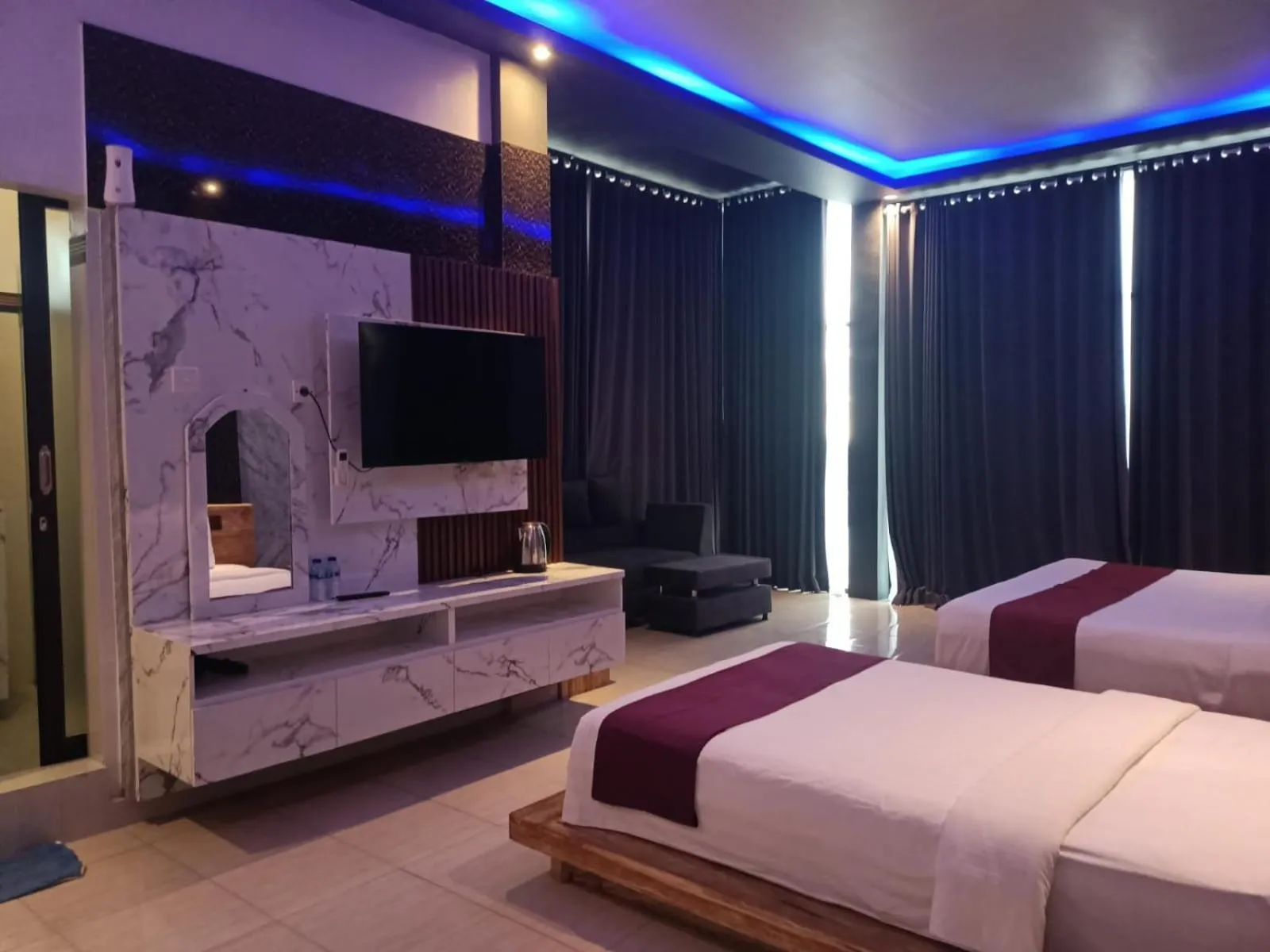 Bed in Kelingking Sunset Point Hotel & Spa