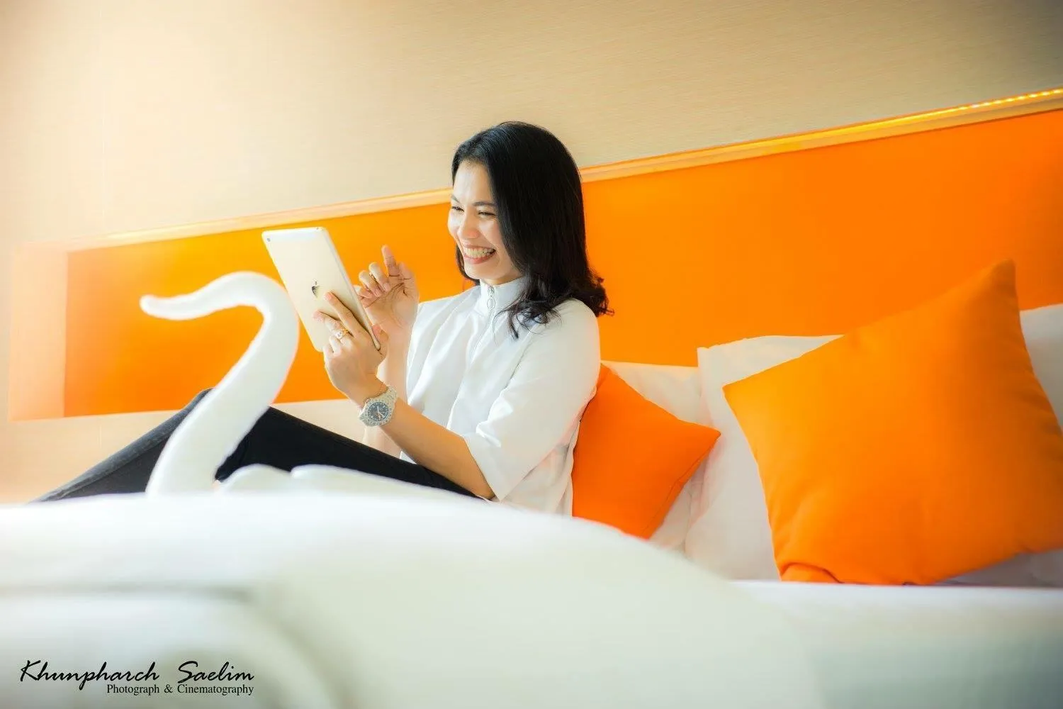 Decorative detail, Bed in The Lephant Hotel