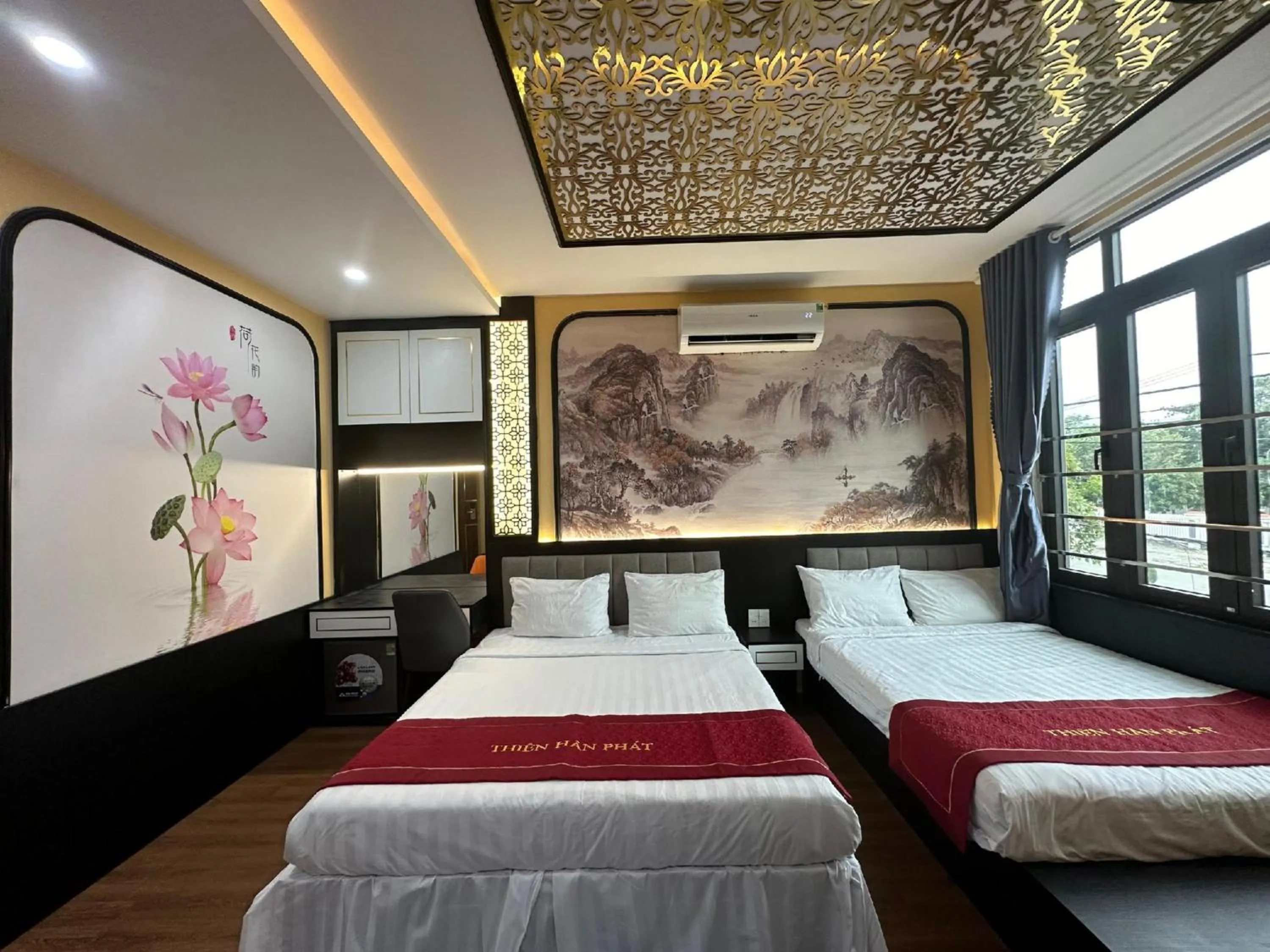 Bedroom, Bed in Thien Han Phat Hotel