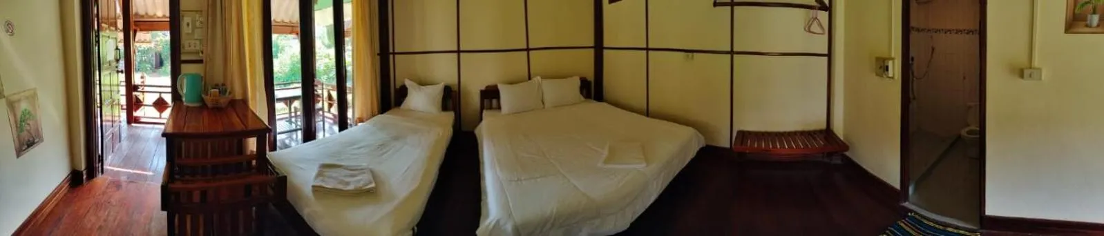 Bed in Bungalows Le Jardin VANGVIENG