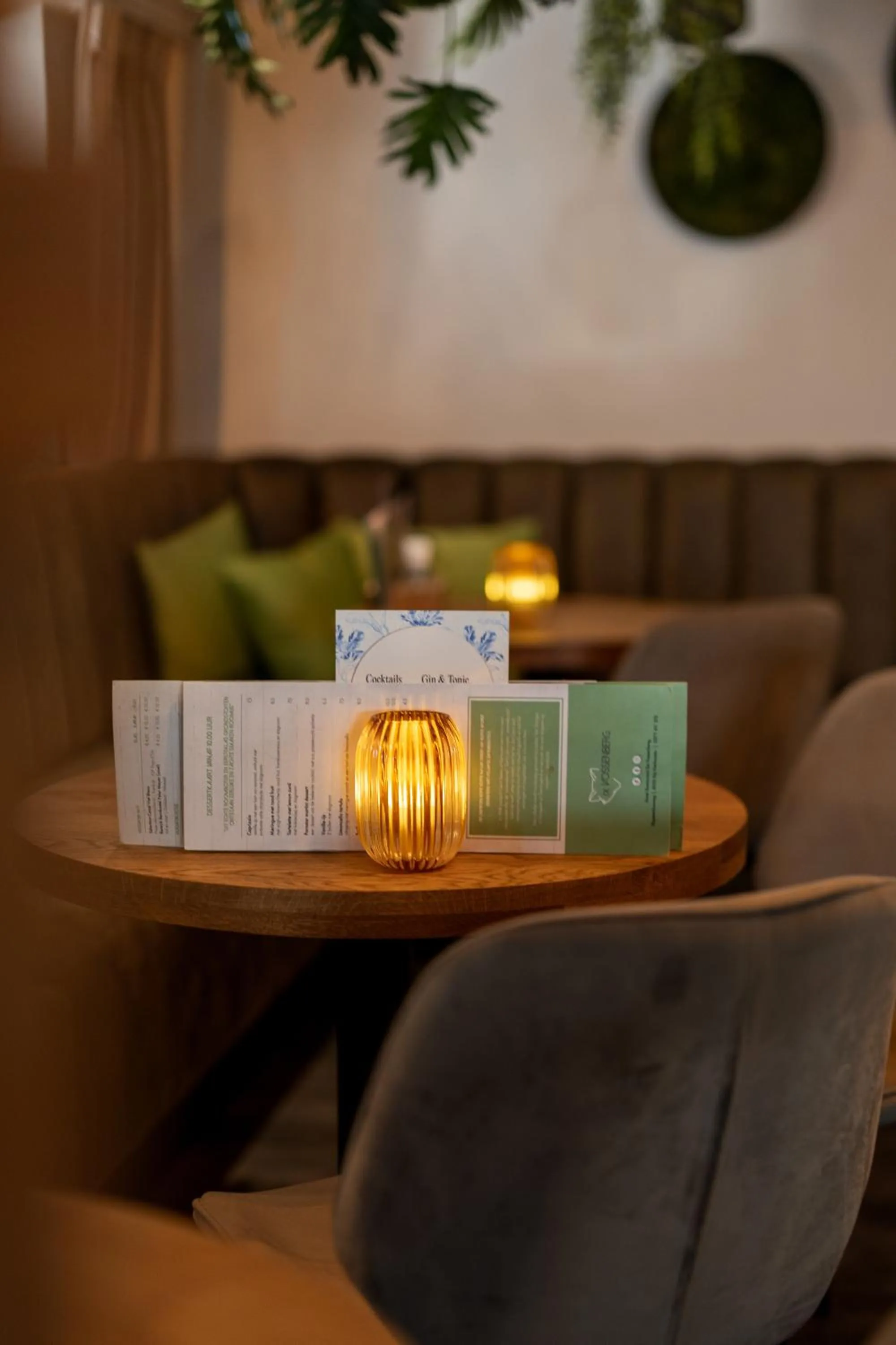 Seating area in Hotel Restaurant 'de Vossenberg'
