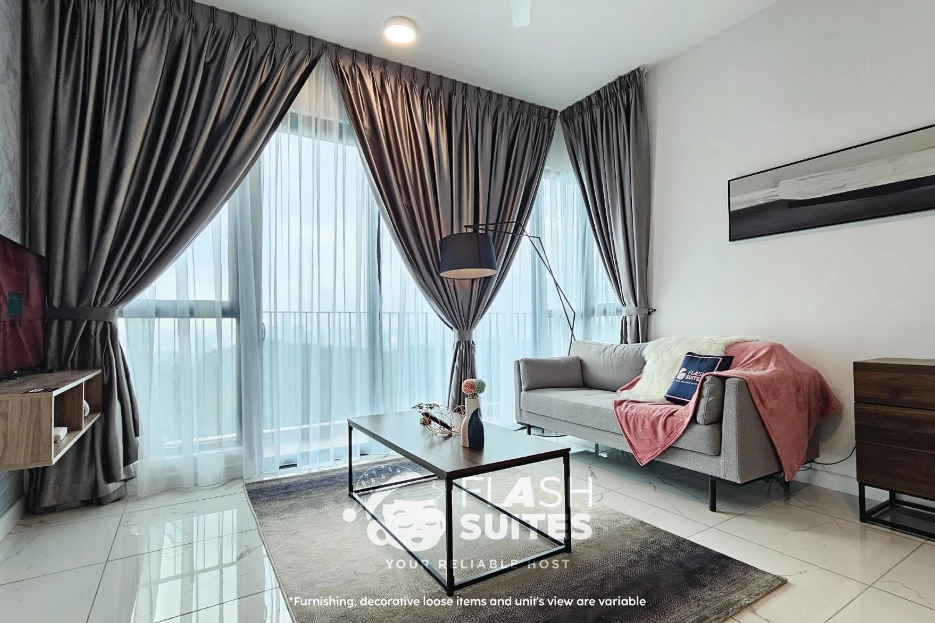 Living room in Cubic Botanical Premium Suites @ Bangsar South