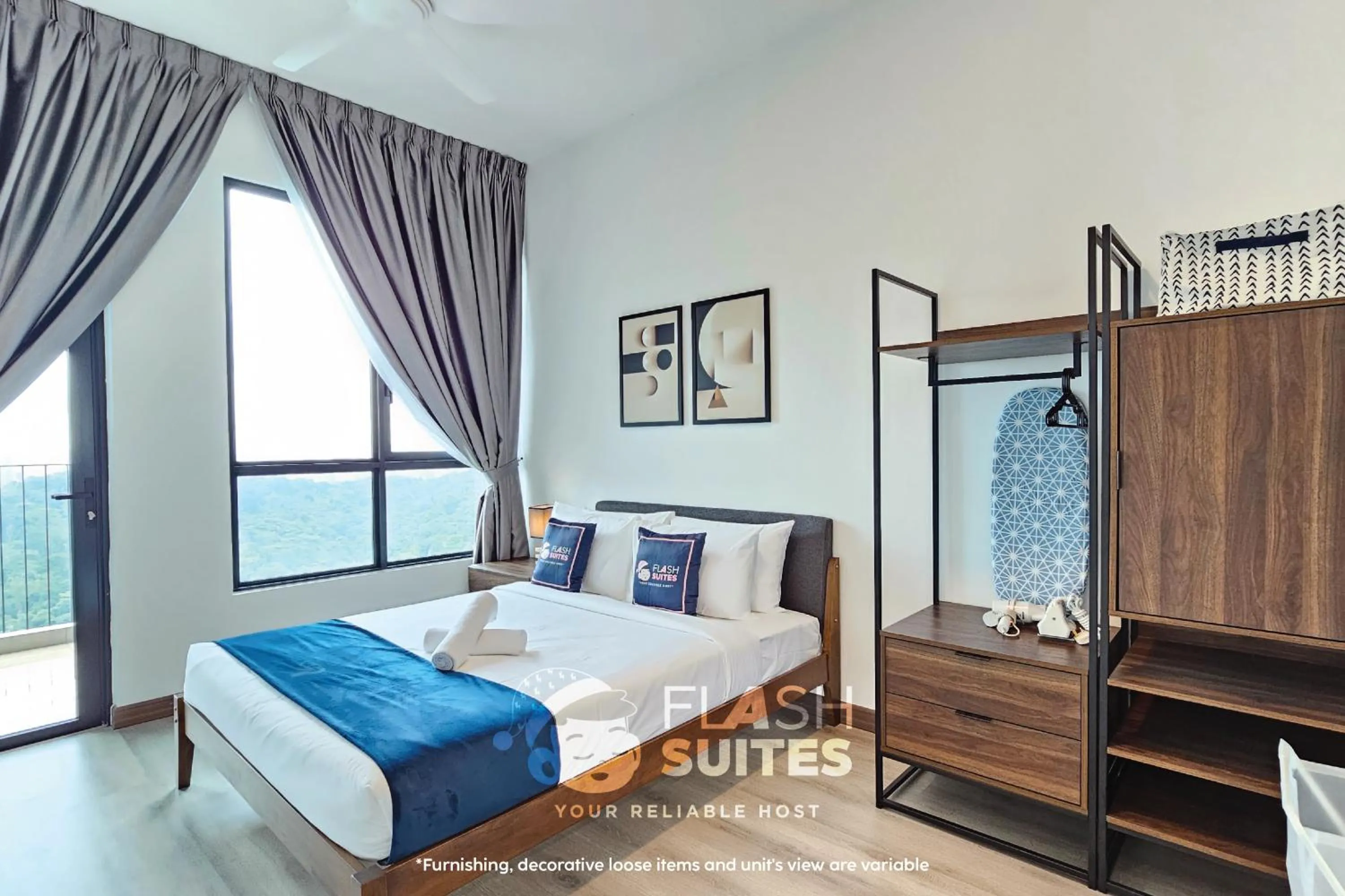 Bedroom, Bed in Cubic Botanical Premium Suites @ Bangsar South
