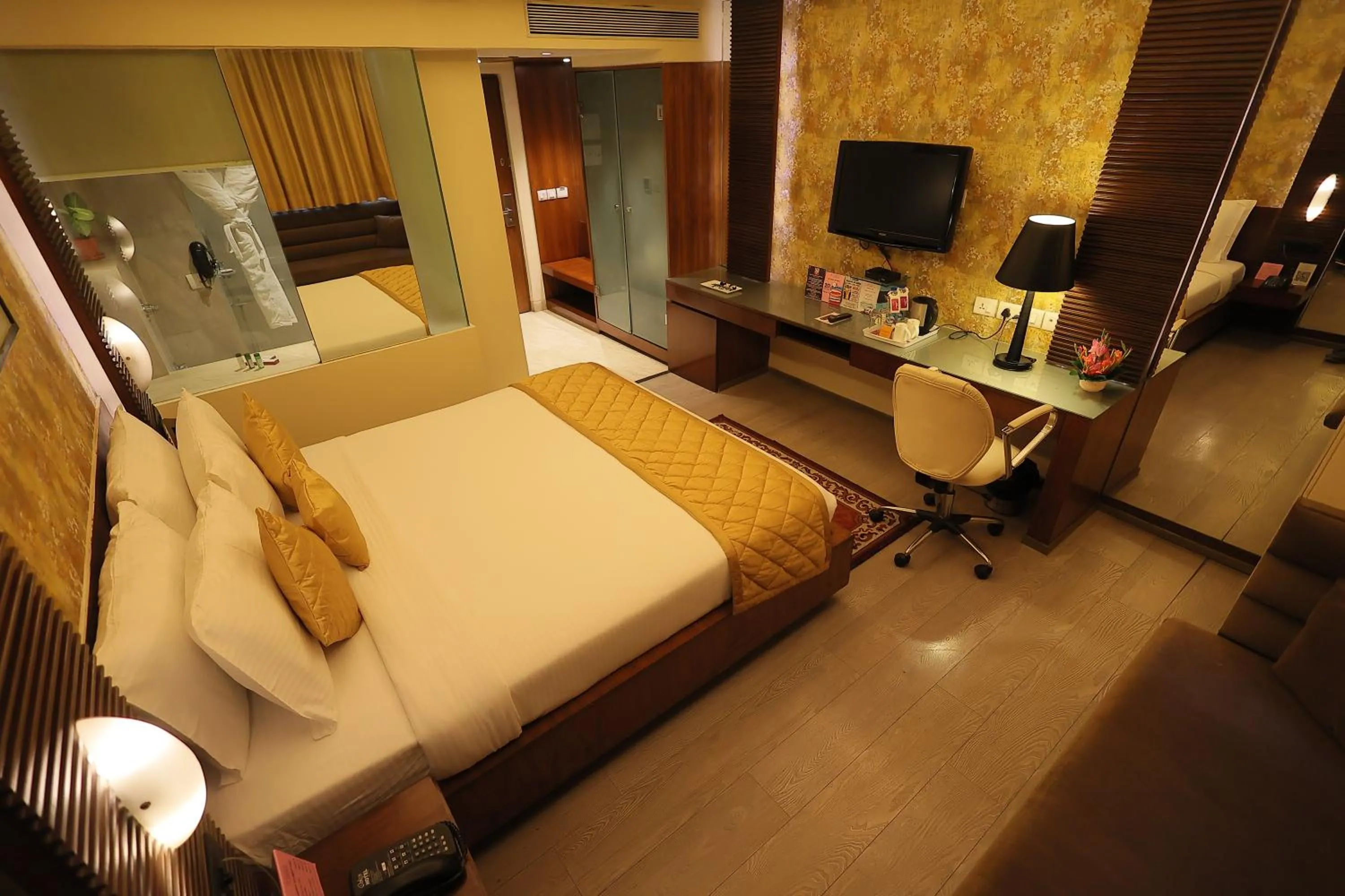 Bedroom, Bed in Regenta Orkos Kolkata by Royal Orchid Hotels Limited