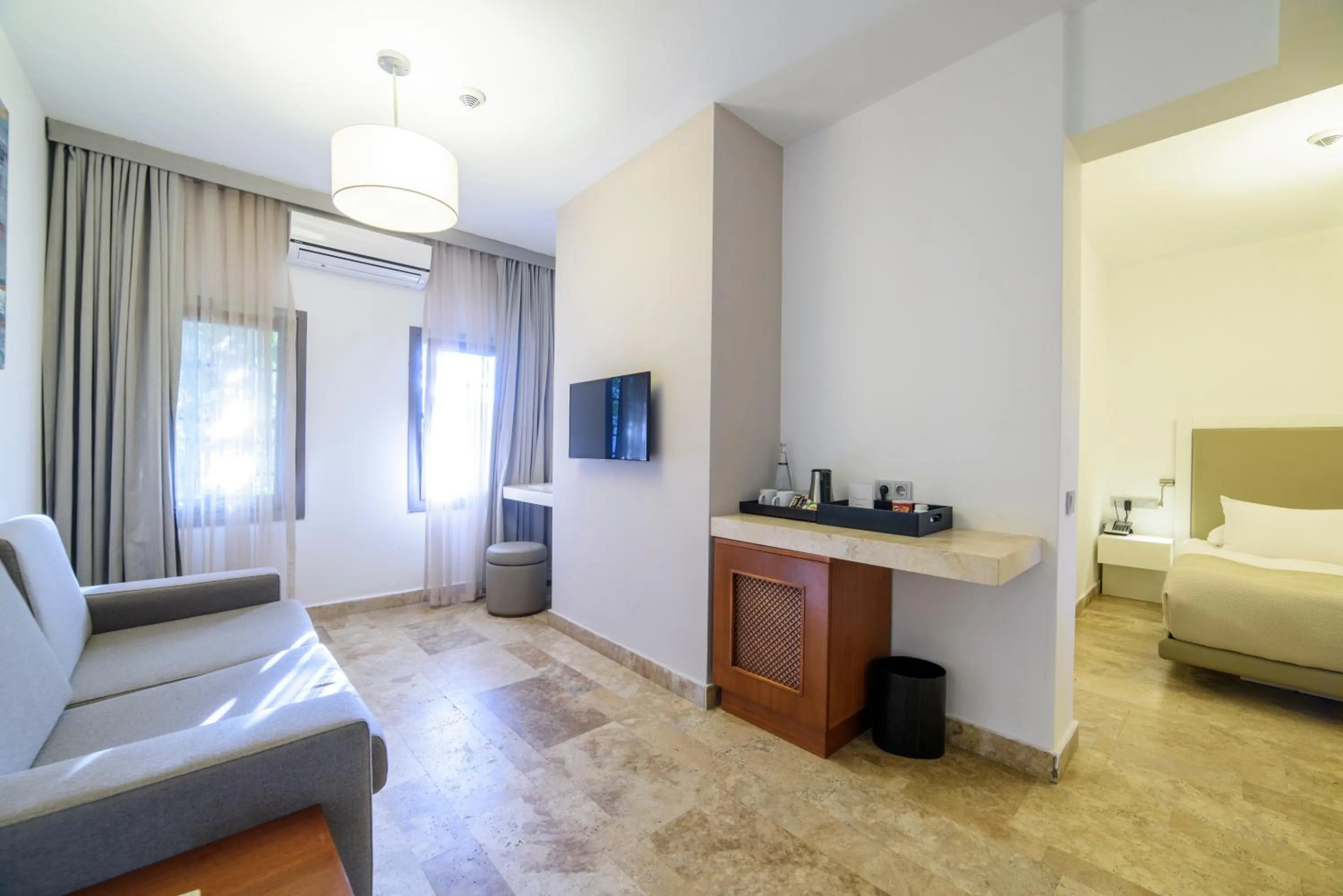 TV and multimedia, Bed in Yalikavak Marina Garden Hotel