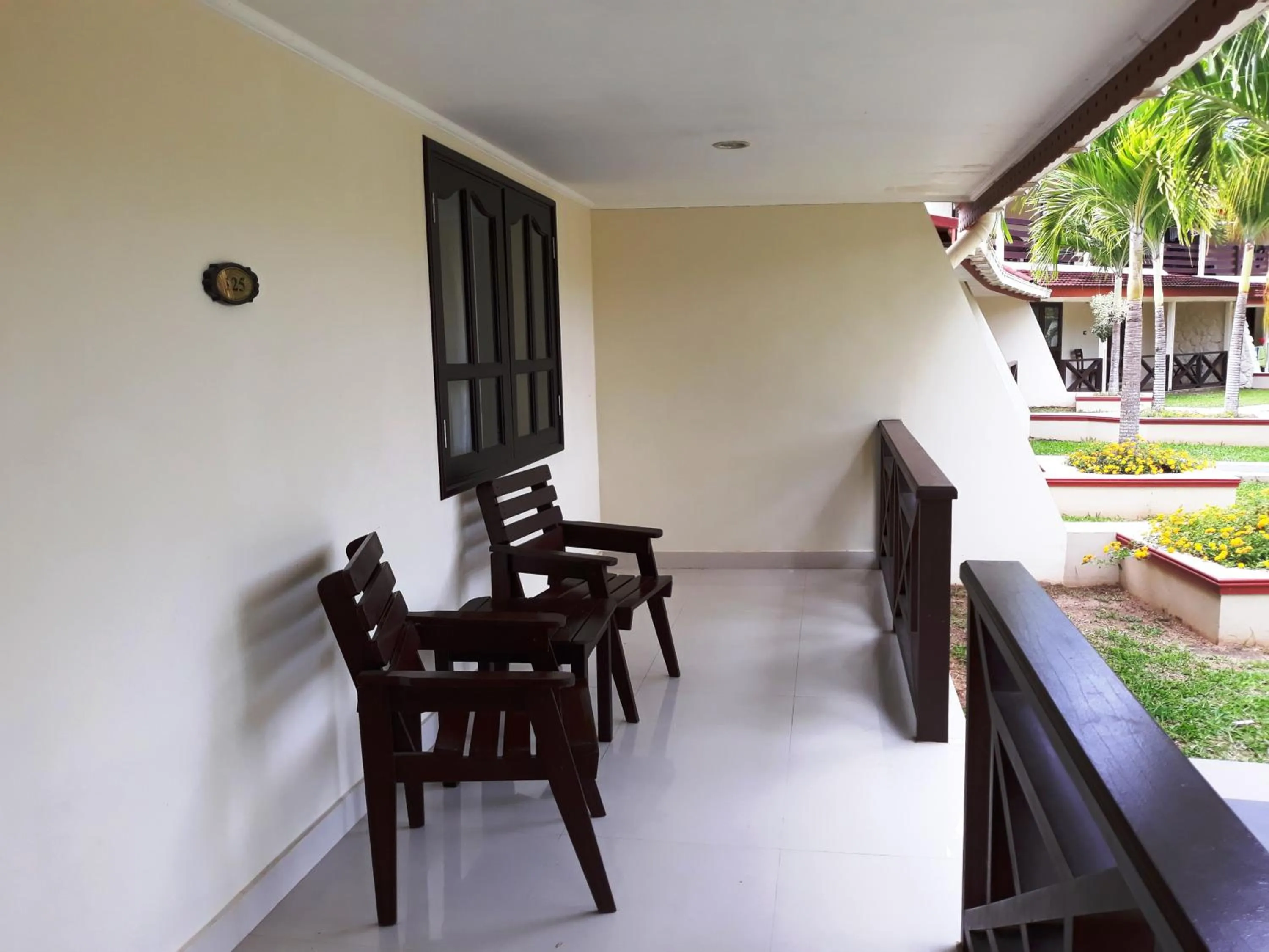 Seating area in Berjaya Praslin Resort