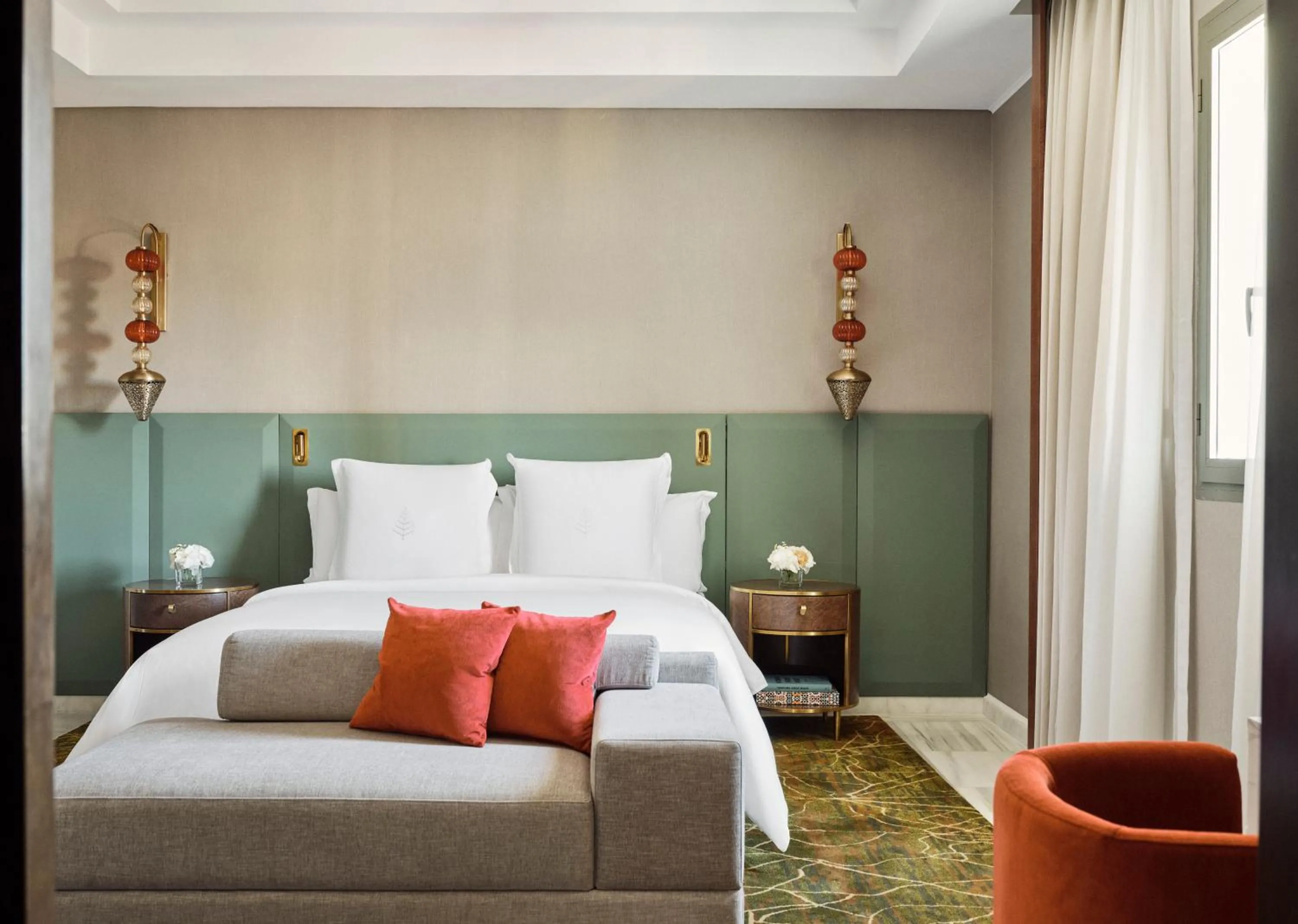 Bed in Four Seasons Hotel Rabat at Kasr Al Bahr