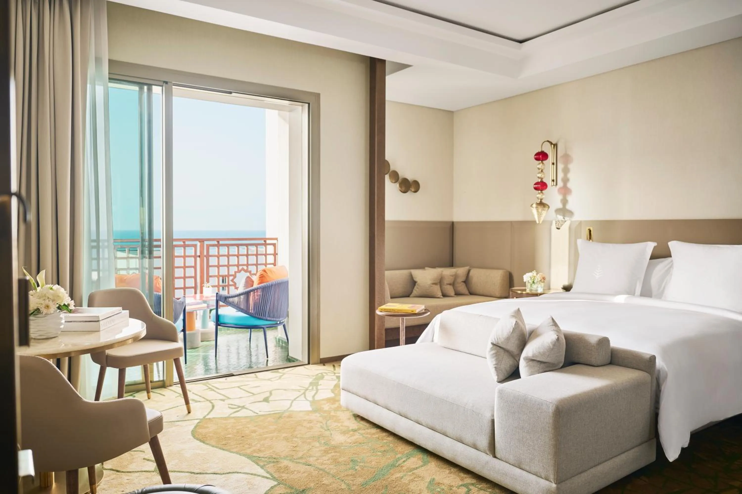 View (from property/room), Bed in Four Seasons Hotel Rabat at Kasr Al Bahr