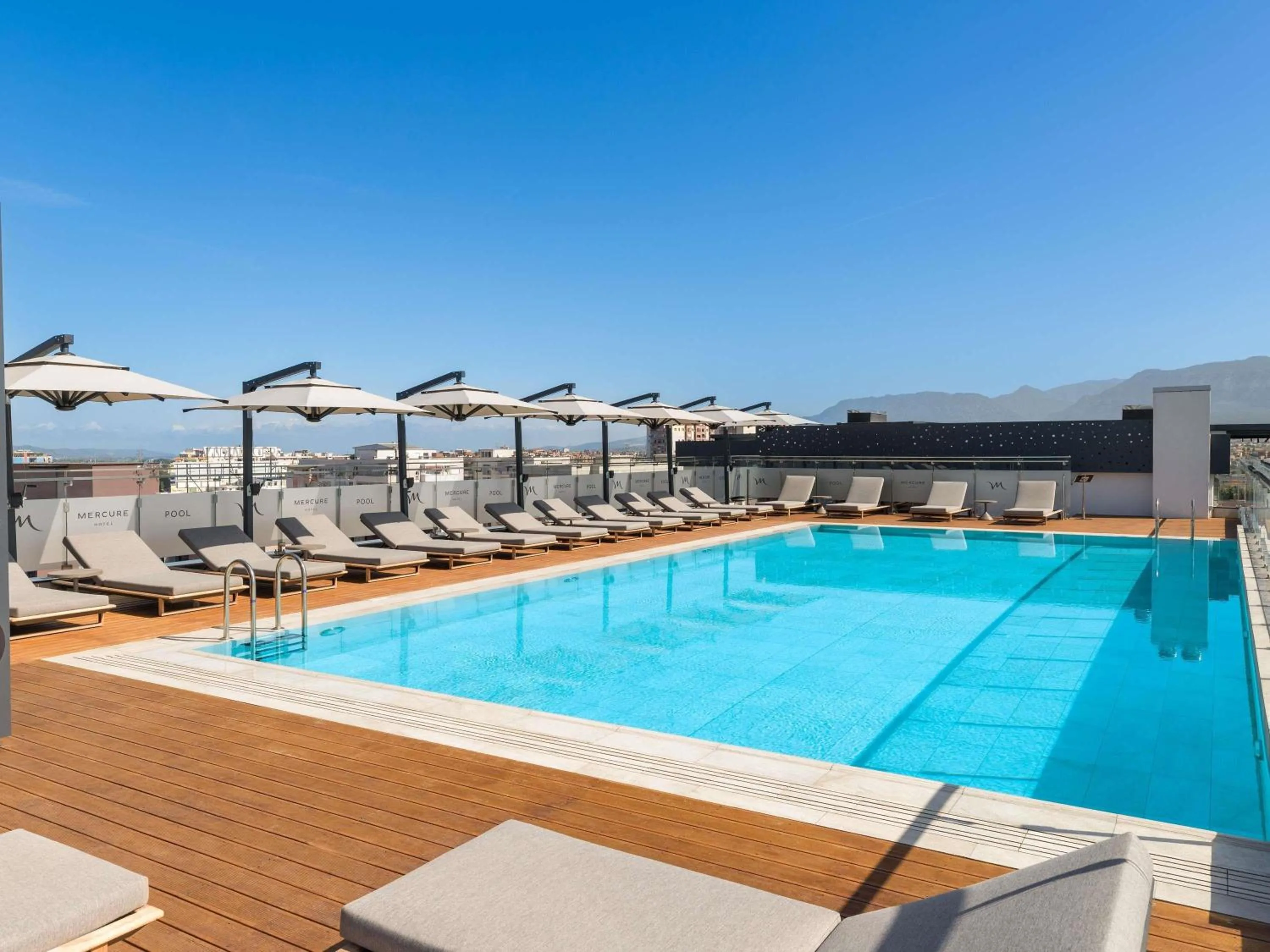 Pool view in Mercure Tirana
