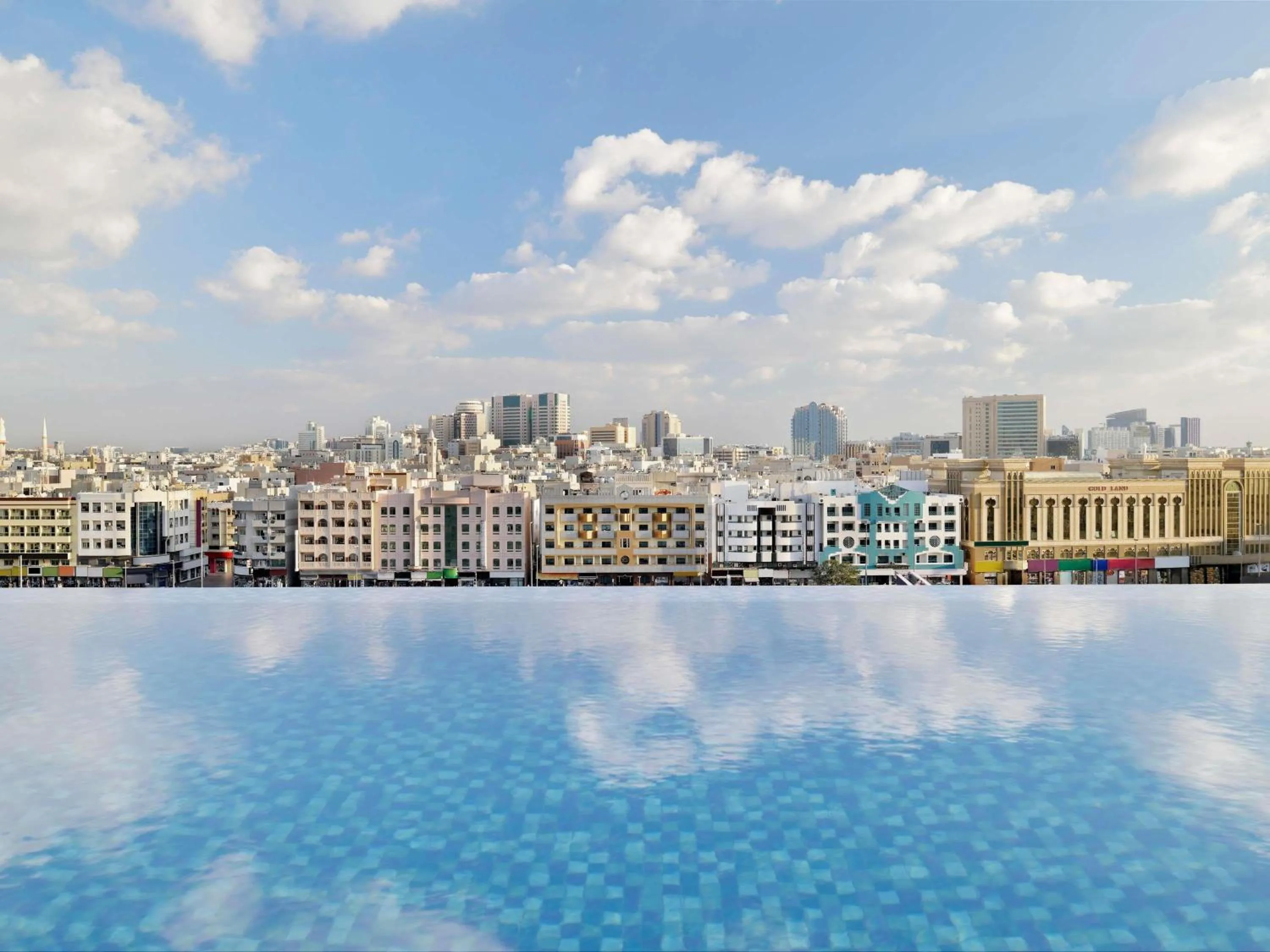 Pool view in Mercure Dubai Deira
