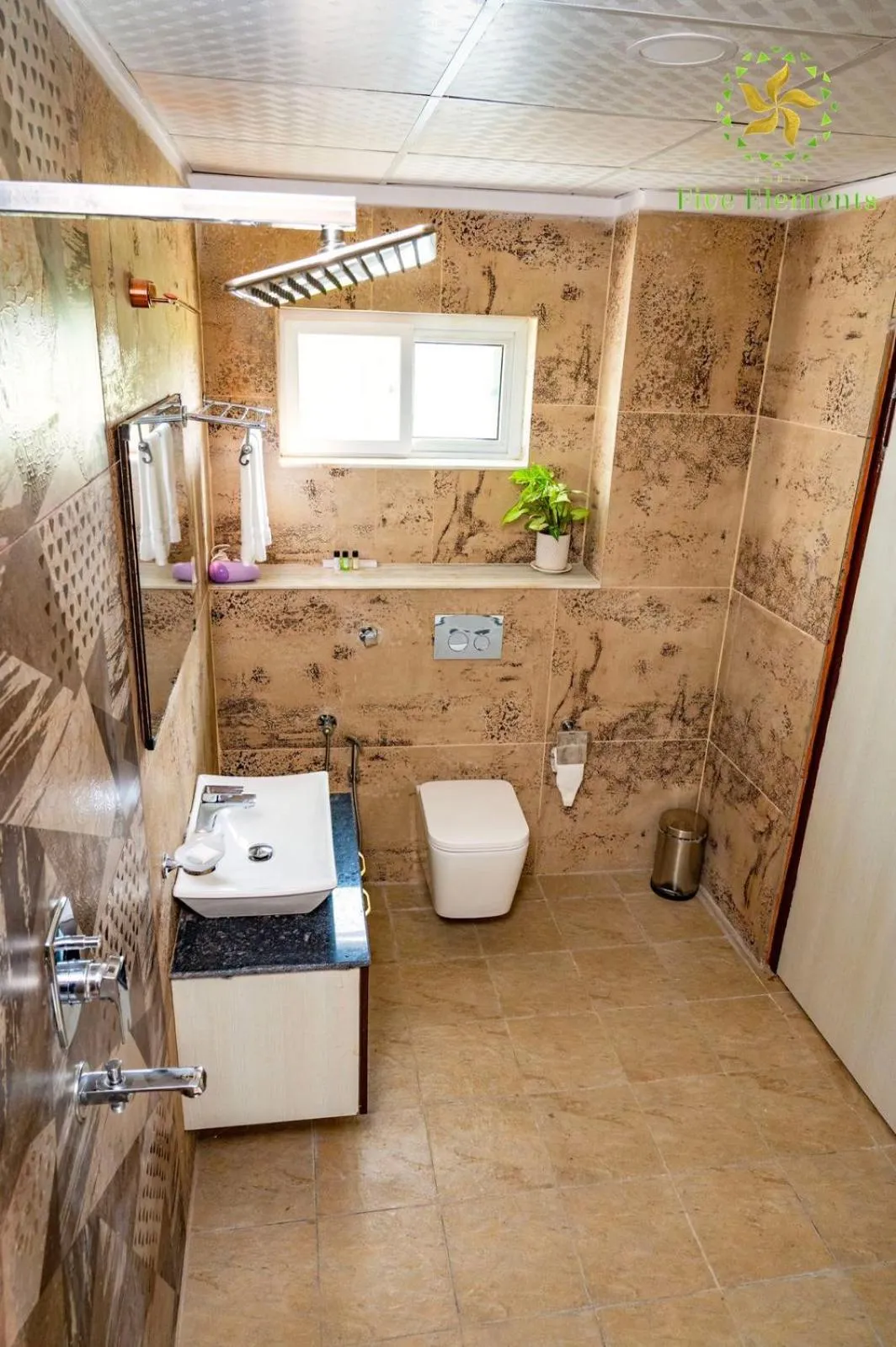 Bathroom in Lumbini Five Elements Hotel