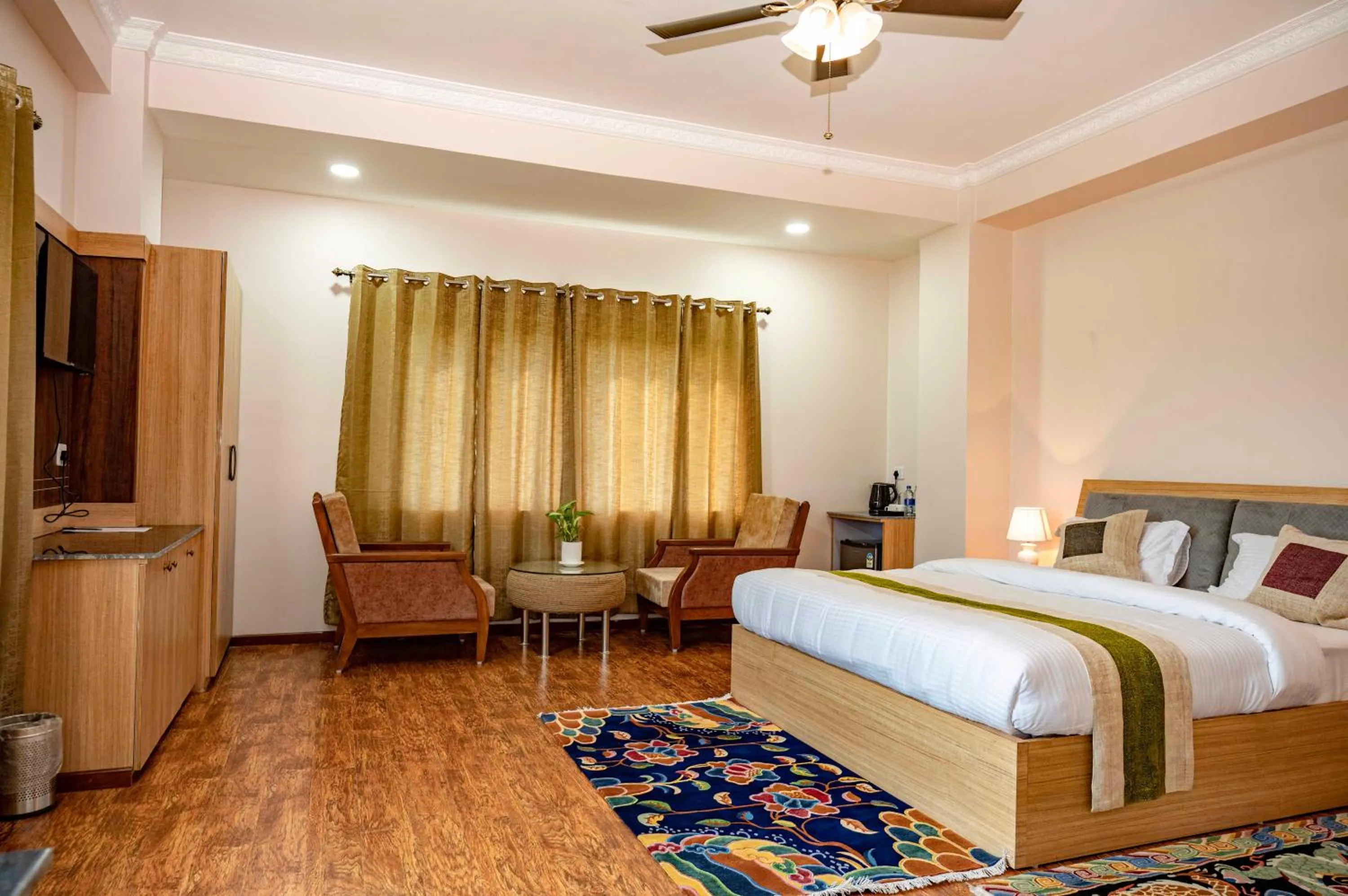 Photo of the whole room, Bed in Lumbini Five Elements Hotel