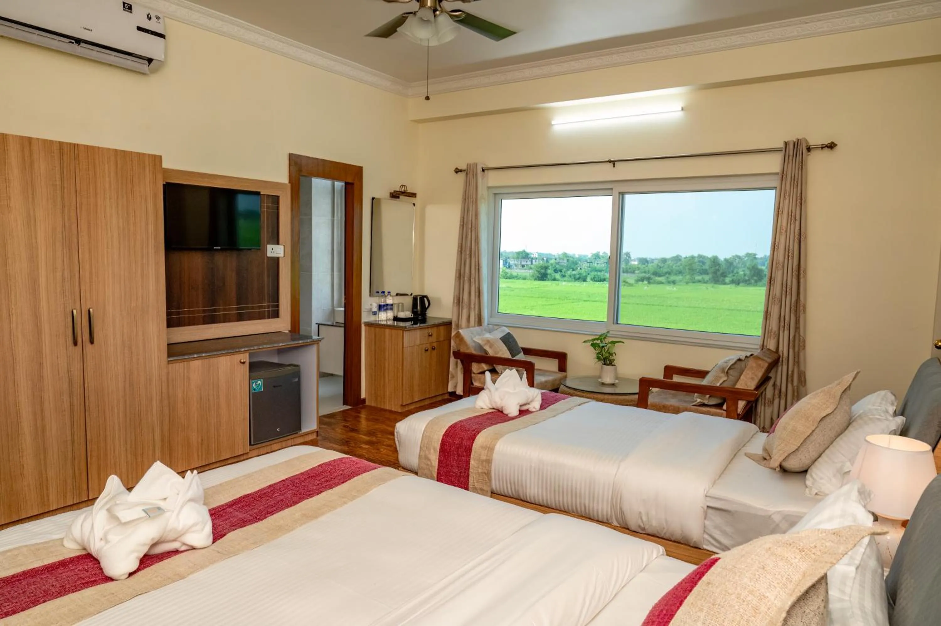 Bedroom, Bed in Lumbini Five Elements Hotel