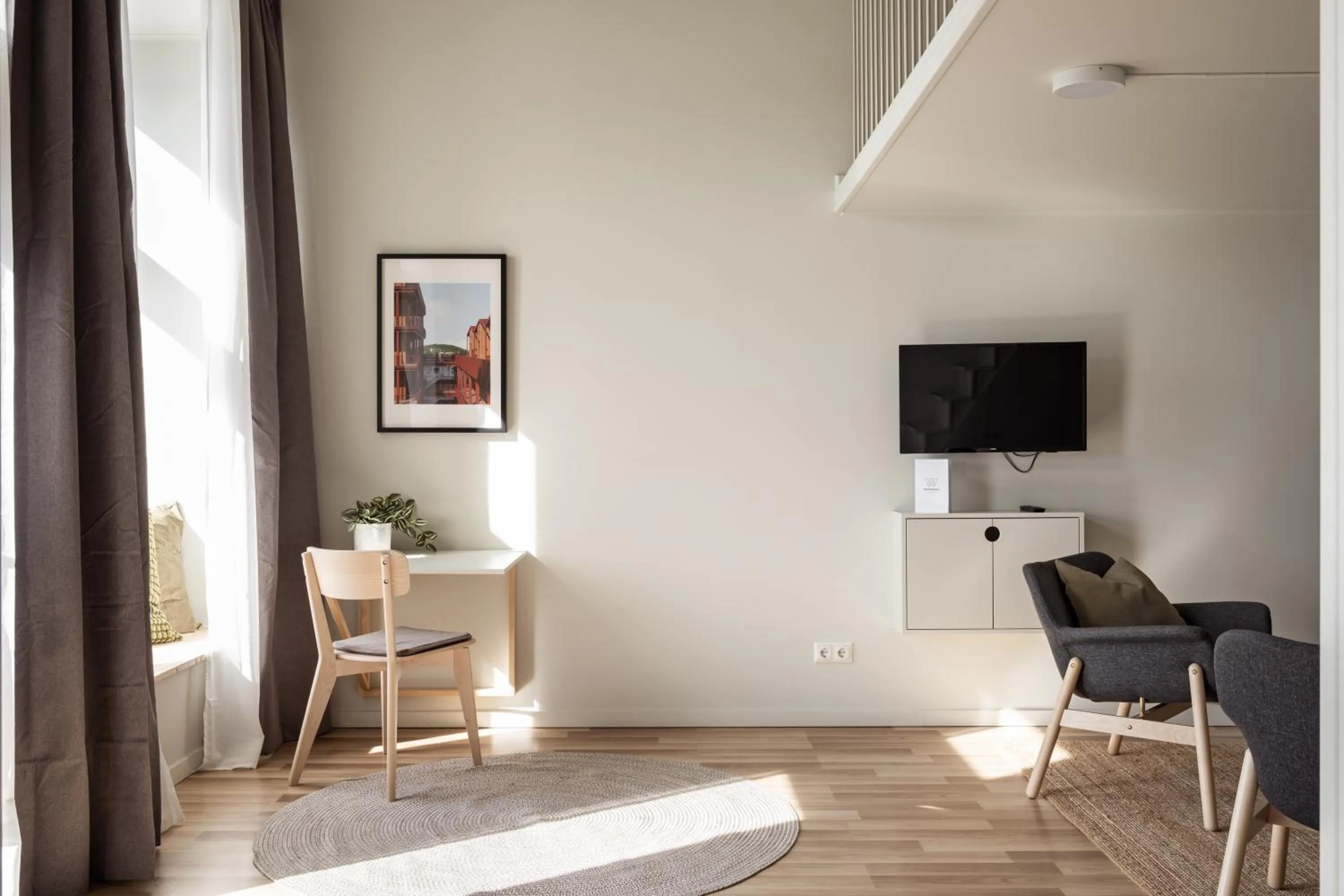 Living room in Waterfront Cabins