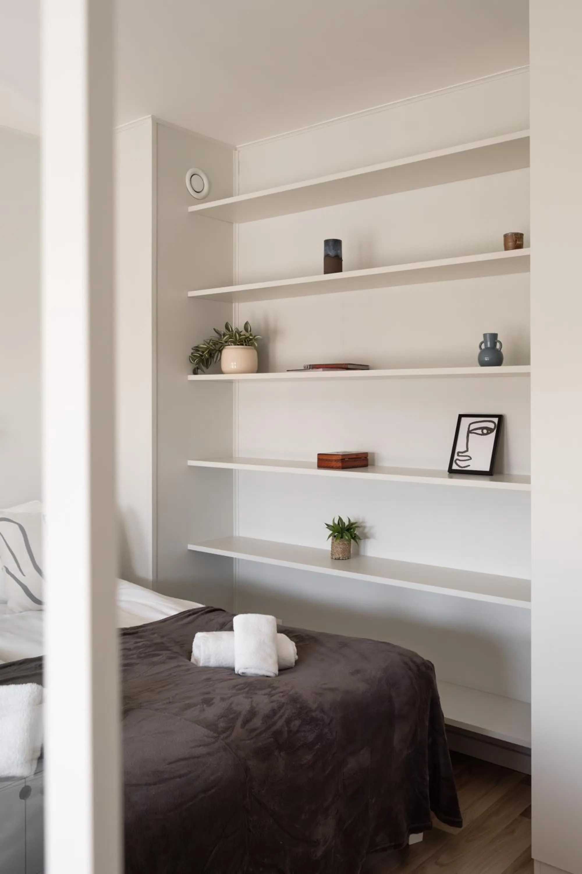 Photo of the whole room, Bed in Waterfront Cabins