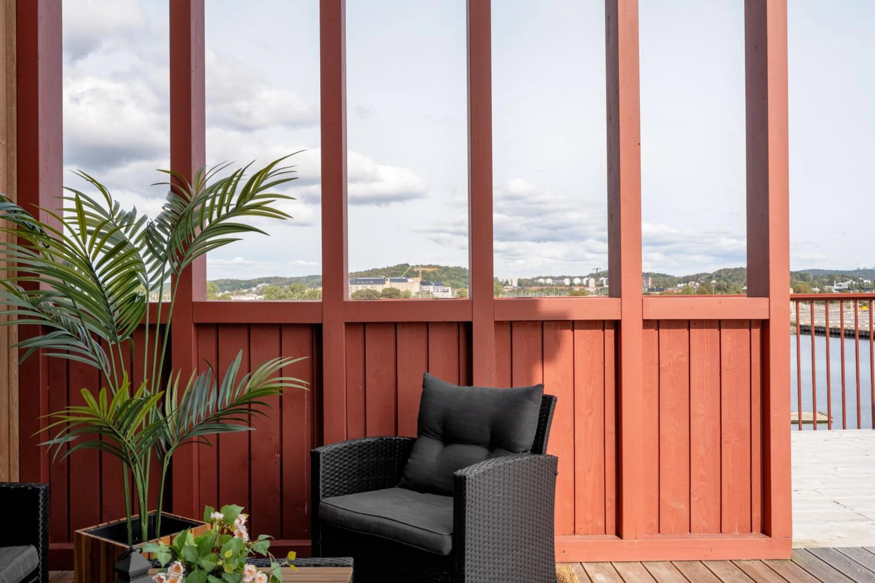 Patio in Waterfront Cabins